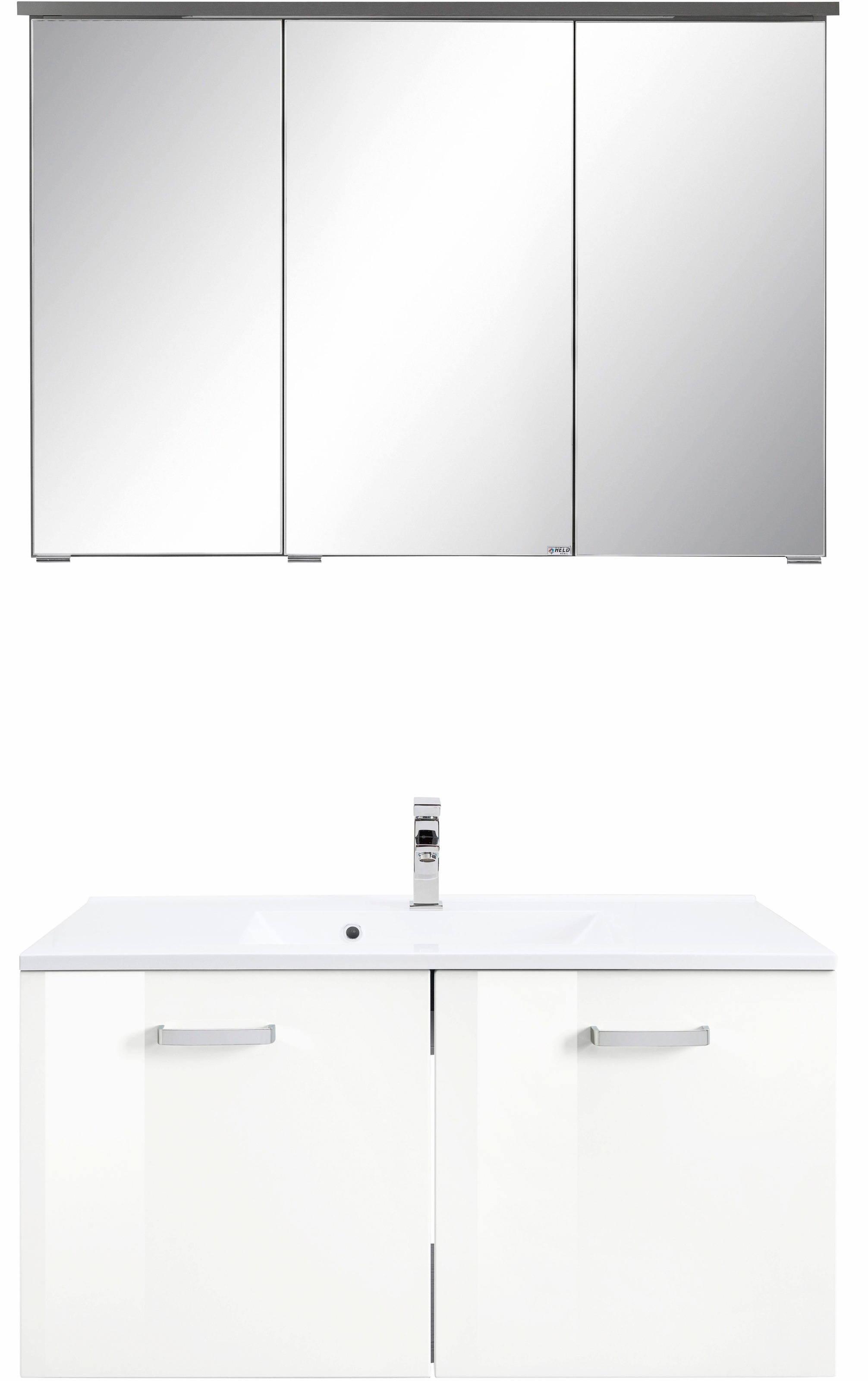 welltime Badmöbel-Set »Ravenna«, (2 St.), Breite 90 cm, Spiegelschrank und günstig online kaufen