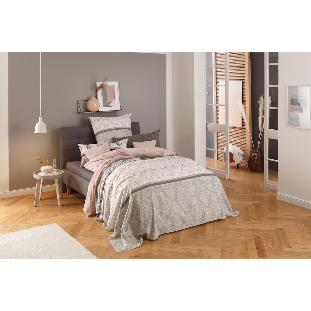 Home affaire Tagesdecke »Cremona leichte Tagesdecke, Wohndecke, Überwurf für Bett oder Sofa, Material 100% Baumwolle, Einzelbett, Doppelbett, Melangeoptik, Ornamente, Kinder- und Erwachsenendecke«