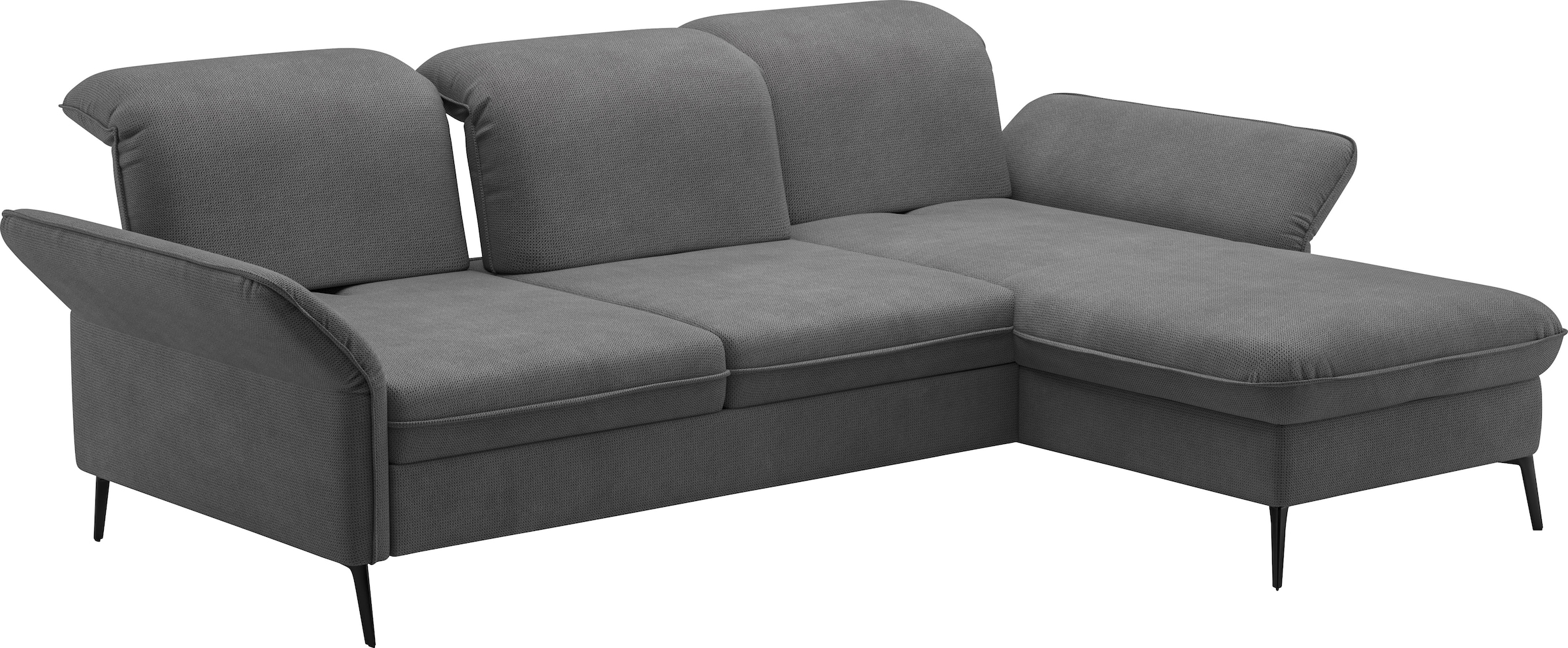 sit&more Ecksofa »Emely, inkl. Sitztiefenverstellung«, wahlweise mit Bettfunktion,Bettkasten,Kopf- & Armteilverstellung