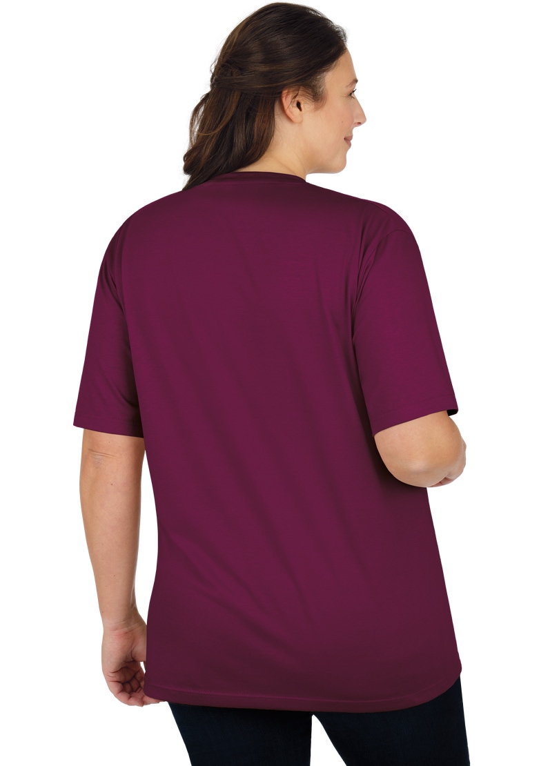 Trigema T-Shirt »TRIGEMA V-Shirt DELUXE Baumwolle«, (1 tlg.)