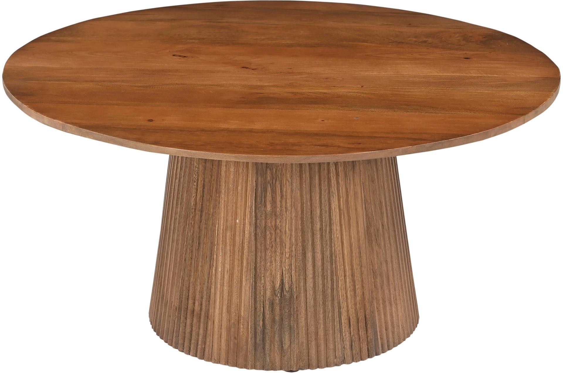 Couchtisch  Mango Natural ¦ holzfarben ¦ Maße (cm): H: 38  Ø: 80 Tische > C günstig online kaufen