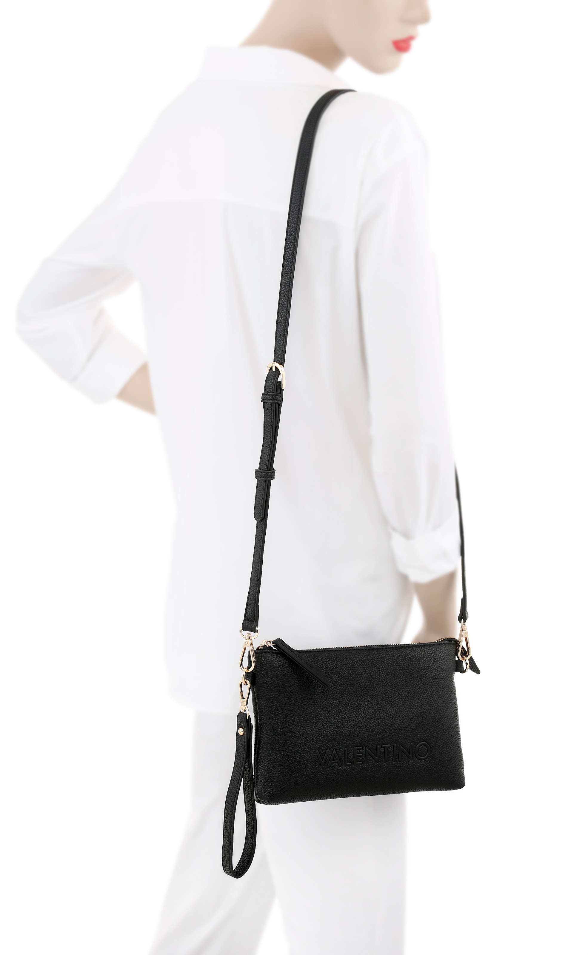 VALENTINO BAGS Umhängetasche »POCHETTE RISED RE«, Schultertasche Handtasche Damen mit Trageschlaufe