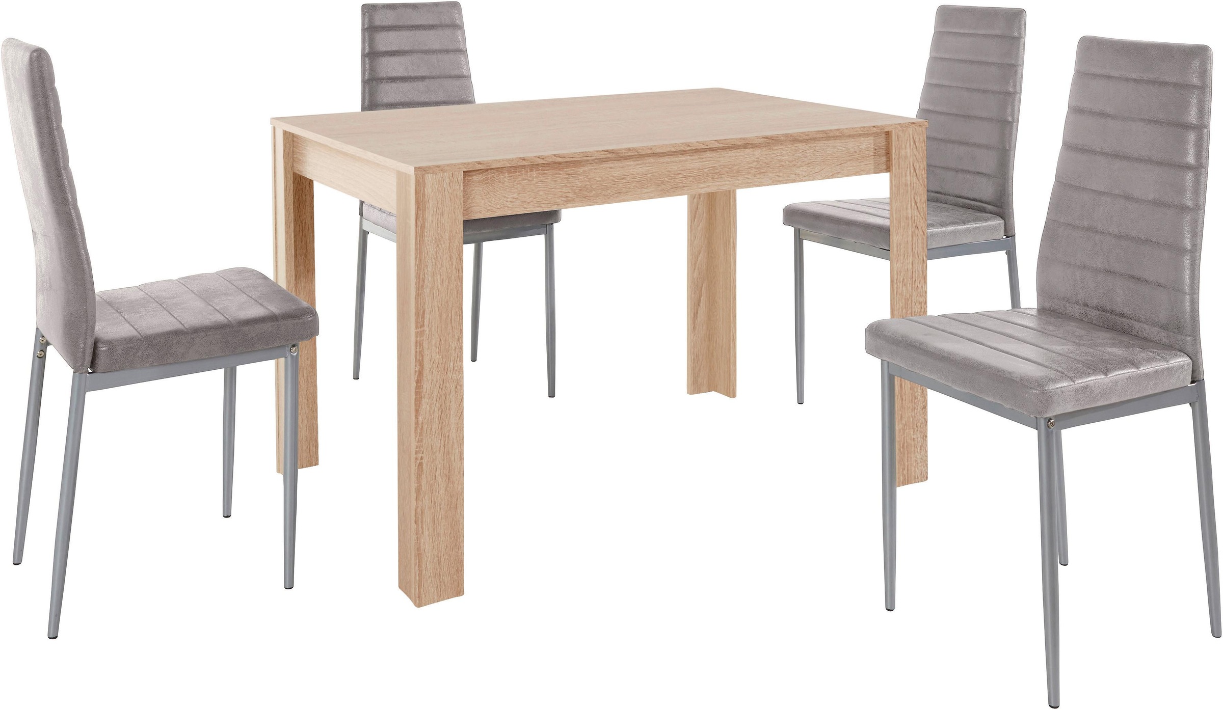 INOSIGN Essgruppe »mit Tisch und 4 Stühlen«, (Set, 5 tlg.), Tischbreite 120 günstig online kaufen