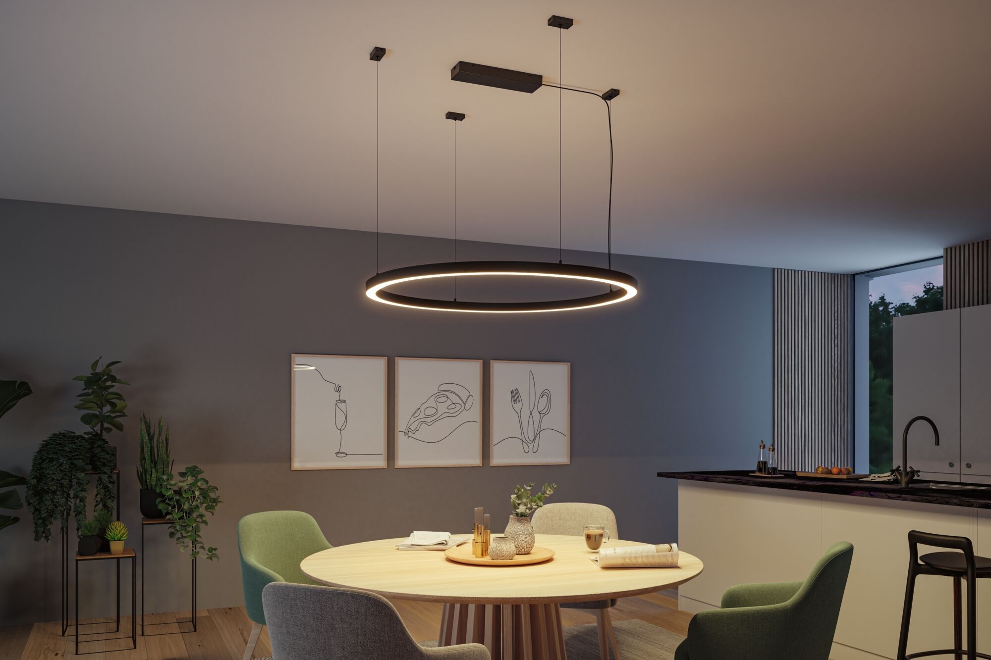 Paulmann Schienensystem-Leuchten »Linion Lichtkanal 90 ° 2x750lm 3000K«
