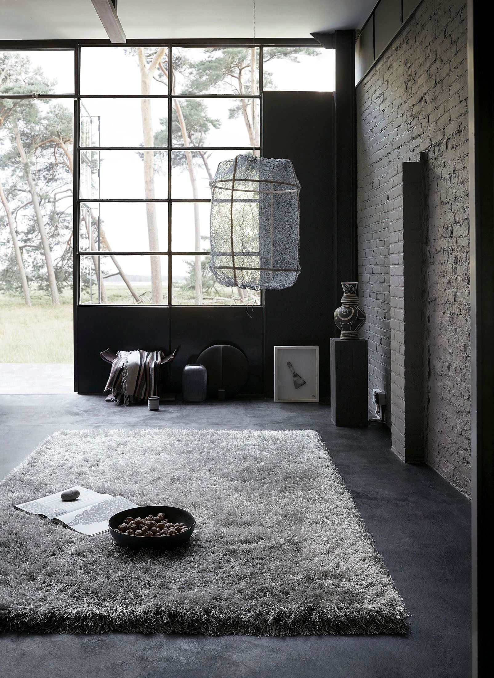 Wecon home Basics Hochflor-Teppich »Bella«, rund, 70 mm Höhe, besonders weich durch Microfaser, Wohnzimmer