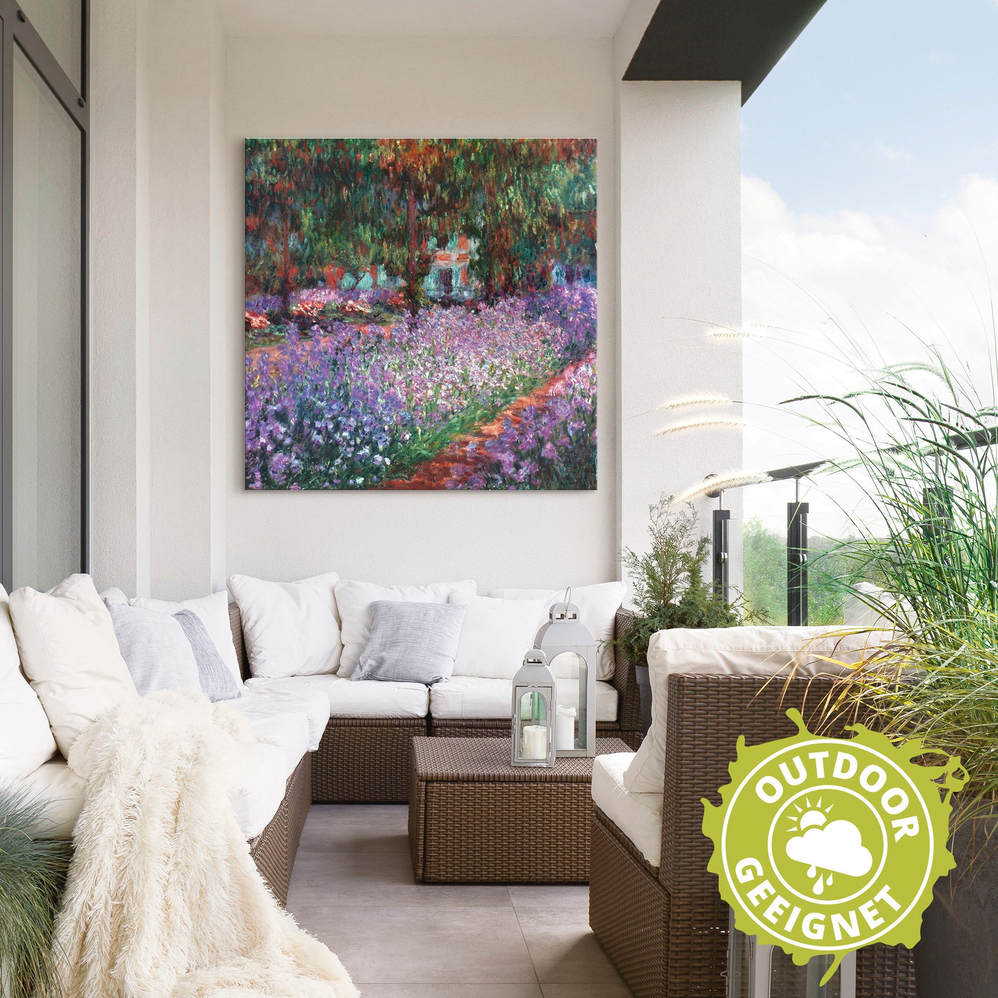 Artland Wandbild »Der Garten des Künstlers bei Giverny« Garten 1 Stk. tlg. als Alubild, Leinwandbild in verschied. Größen