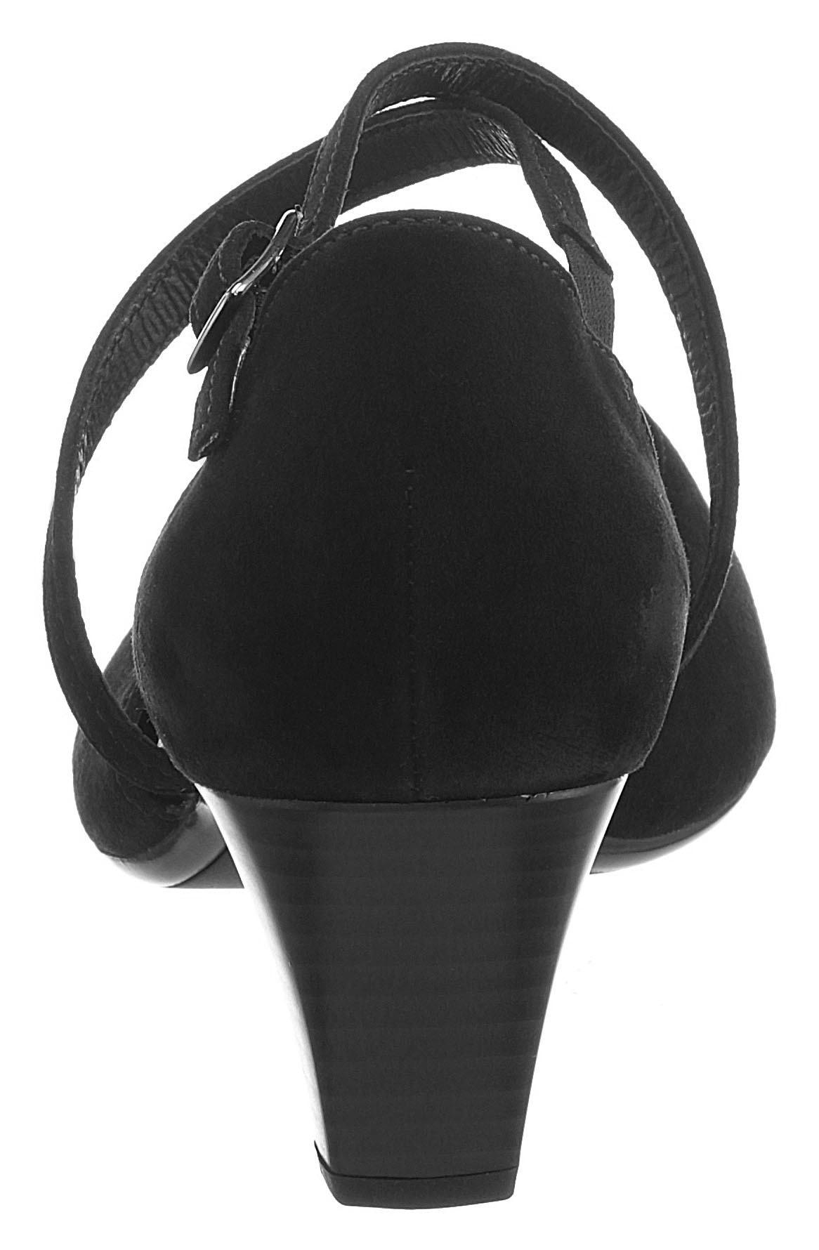 Gabor Spangenpumps  , Abendschuh, Festtagsschuh, Trichterabsatz mit Stretcheinsatz