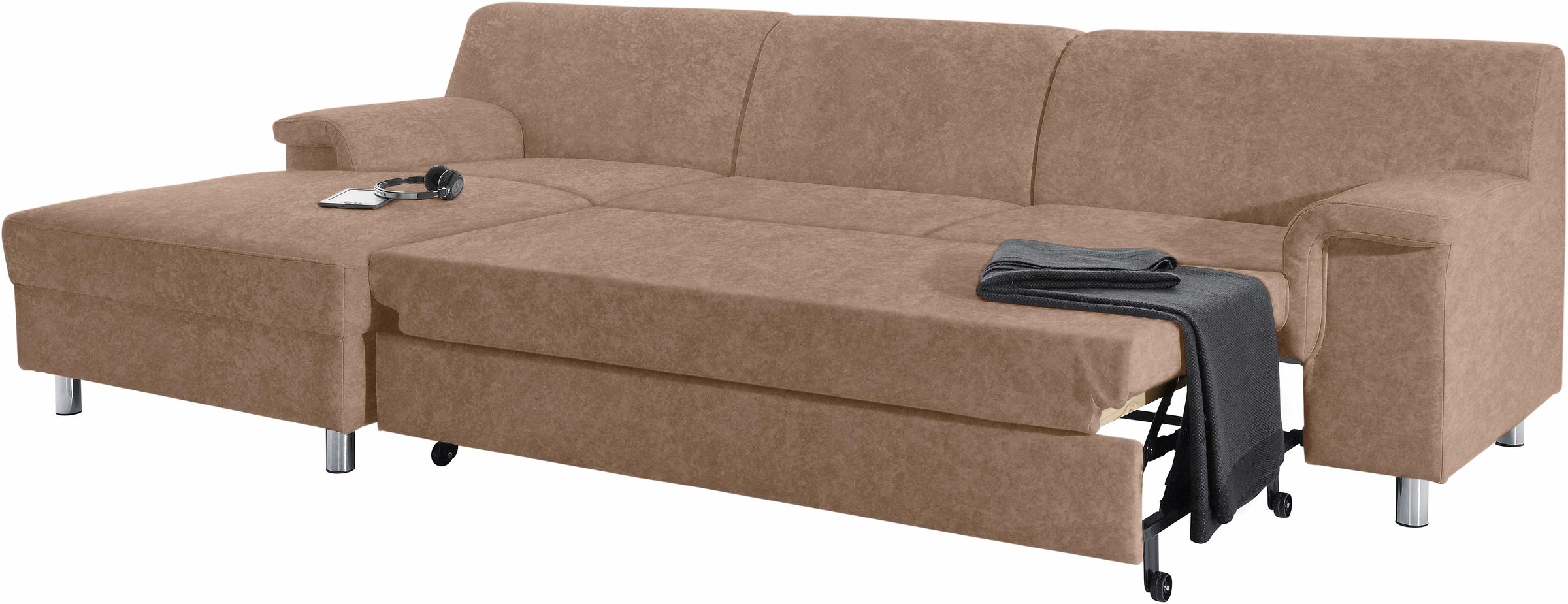 DOMO collection Ecksofa »Jamie, modern und elegant, Fußhöhe 9cm, L-Form,« w günstig online kaufen