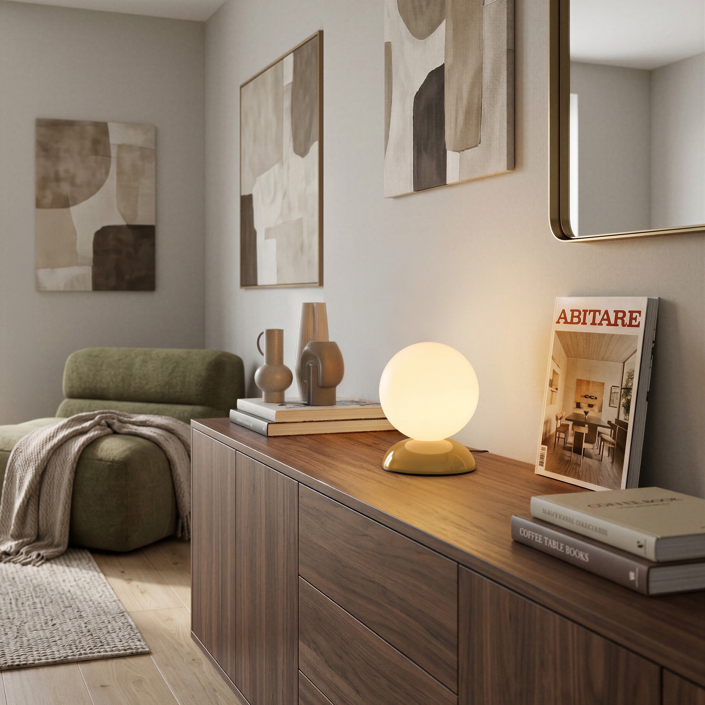 EGLO LED Tischleuchte »PACCUCCI« G9 1 Stk. Tischlampe, Schlafzimmer, Glas, Ø 12,5 Höhe 15,5 cm