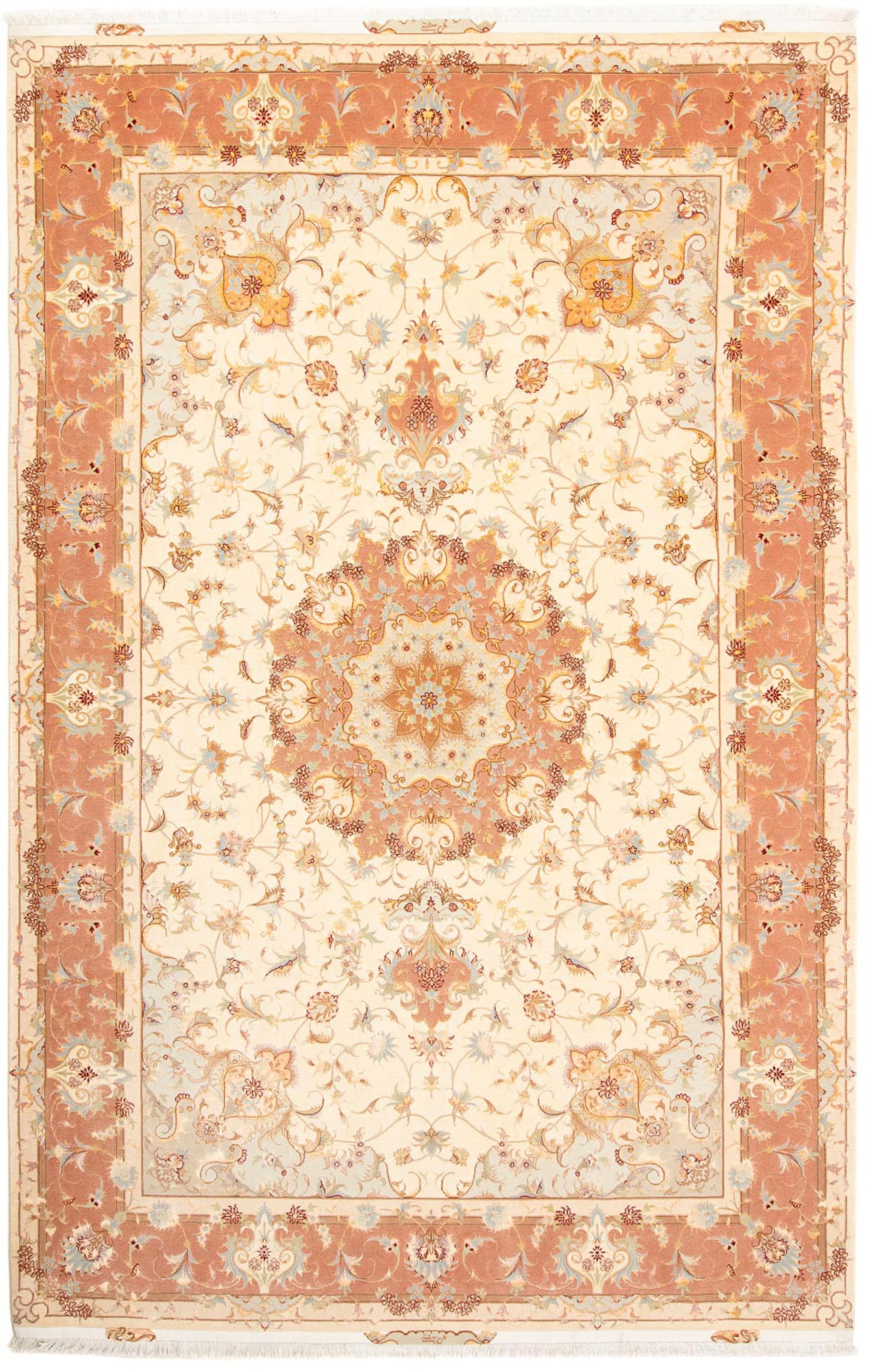 morgenland Orientteppich »Perser - Täbriz - Royal - 312 x 203 cm - beige«, günstig online kaufen