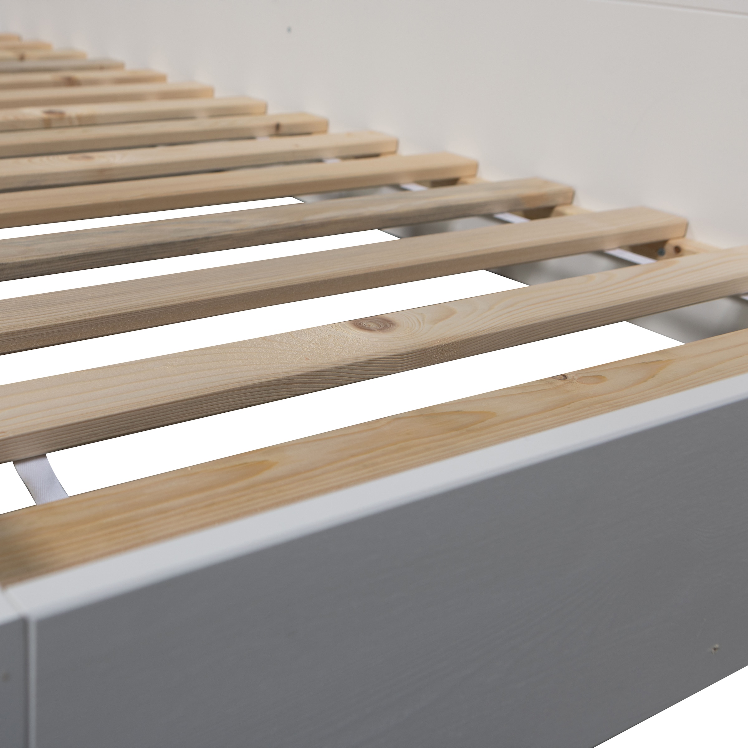 WOOOD Stauraumbett »Carter FSC®-Kiefernholz mit integriertem Stauraum H67 x B207 x T118 cm« Matratzenmaß 90x200 cm, Tragkraft 100 kg, Schutzlackierte Oberfläche