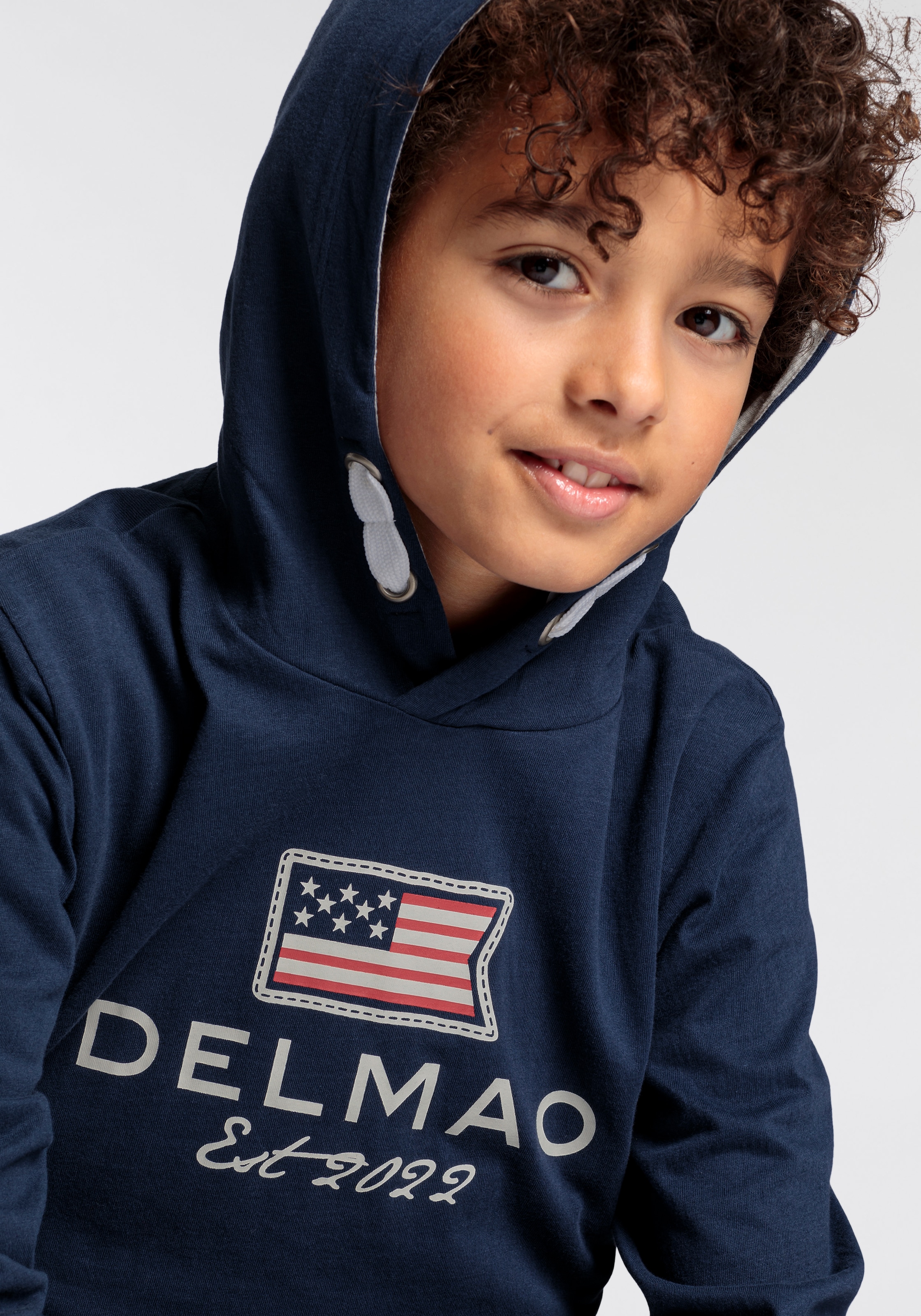 DELMAO Kapuzenshirt »für Jungen«, mit gefütterter Kapuze