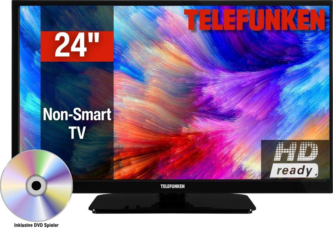 Telefunken HD-ready, 60 LED-Fernseher integrierter DVD-Player kaufen »L24H550M4DI«, cm/24 Rechnung Zoll, auf