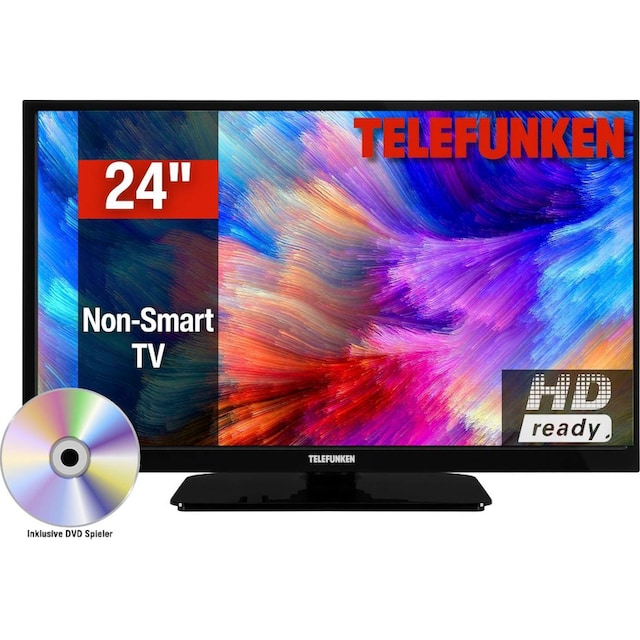 Telefunken LED-Fernseher »L24H550M4DI«, 60 cm/24 Zoll, HD-ready,  integrierter DVD-Player auf Rechnung kaufen