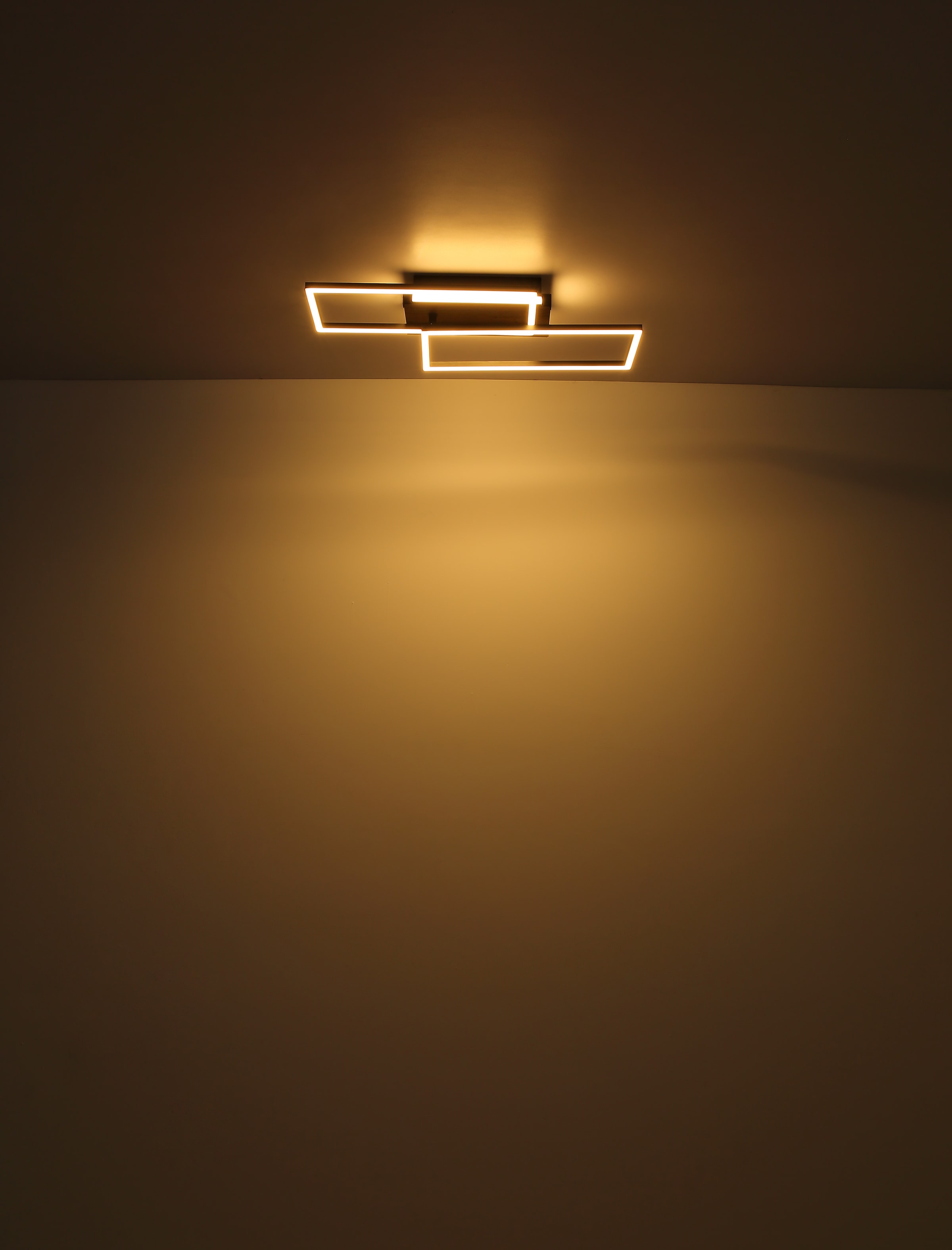 GLOBO LIGHTING LED Deckenleuchte »COLLI« LED-Modul Warmweiß Deckenlampe/Wohnzimmer/Schlafzimmer/modern/Holz