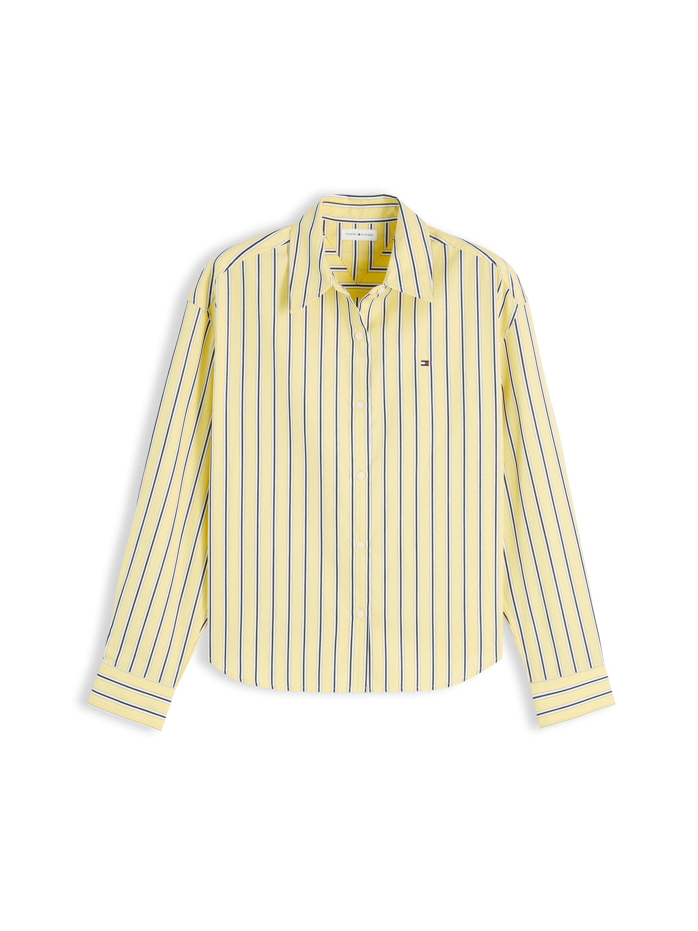 Tommy Hilfiger Hemdbluse »SUMMER POPLIN LS BOXY SHIRT« Baumwolle, Boxy Fit