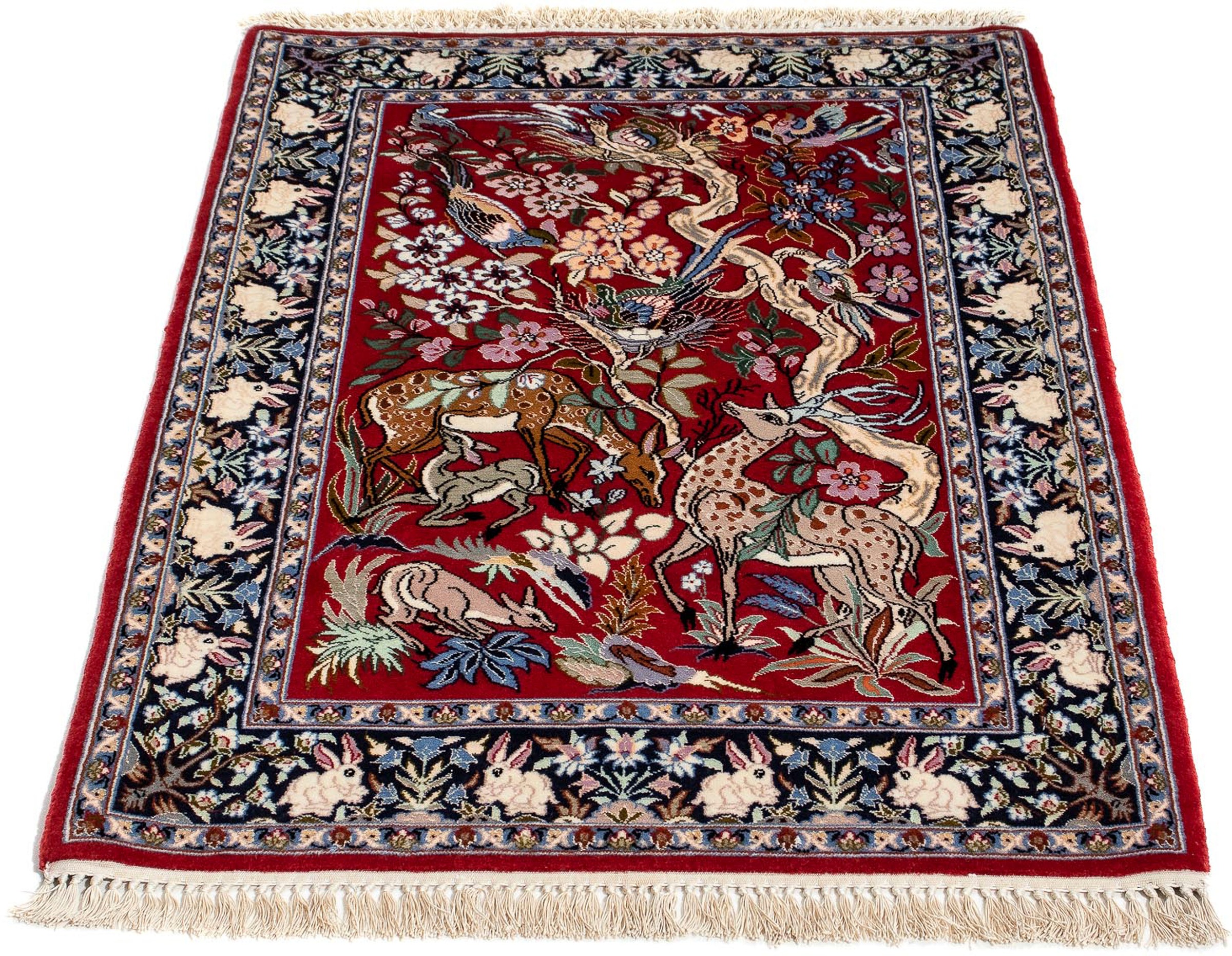 morgenland Orientteppich »Perser - Isfahan - Premium - 105 x 70 cm - rot«, günstig online kaufen