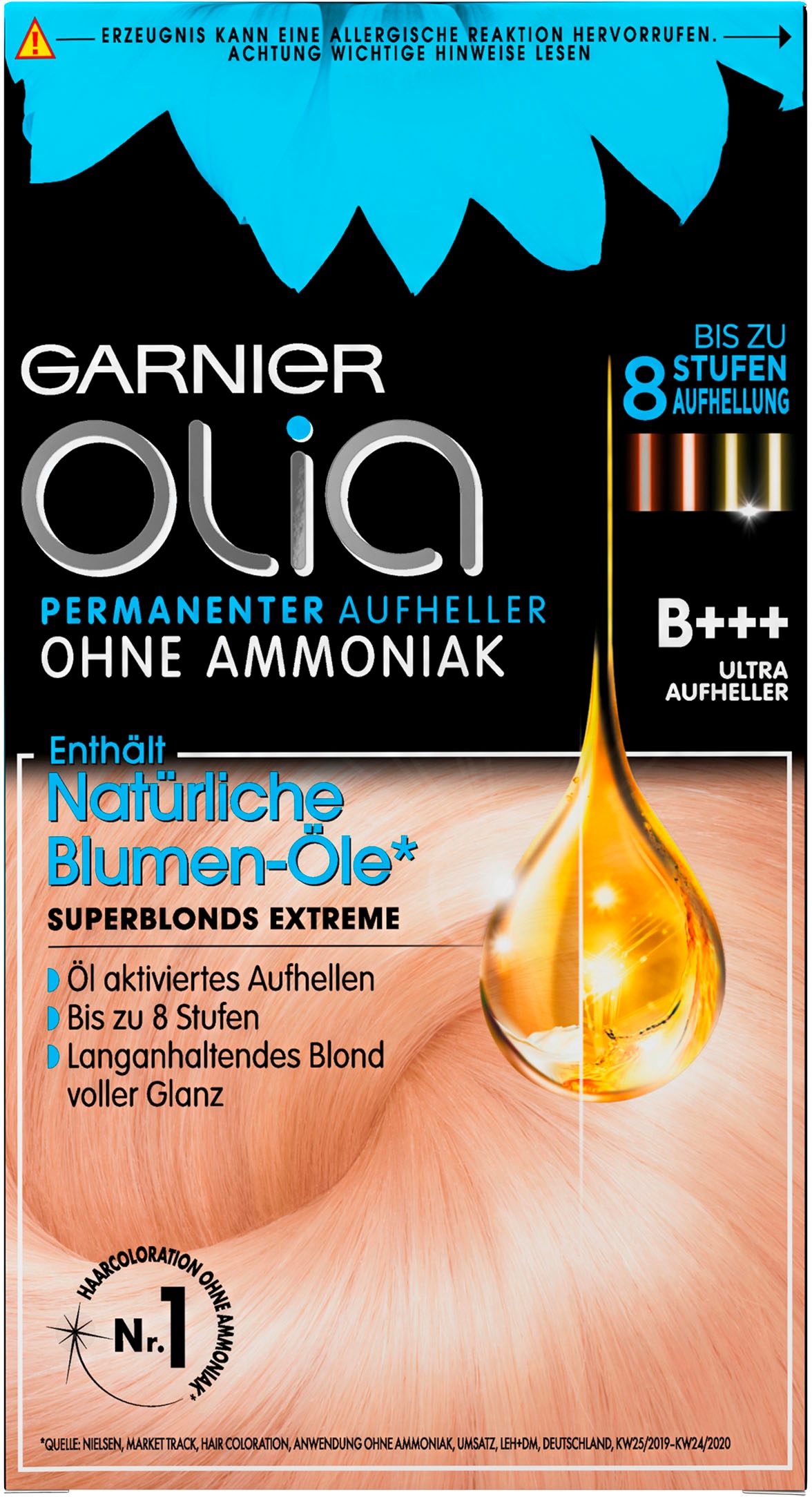 GARNIER Coloration »Garnier Olia Aufheller«, (Set, 3 tlg.), mit pflegender Formel