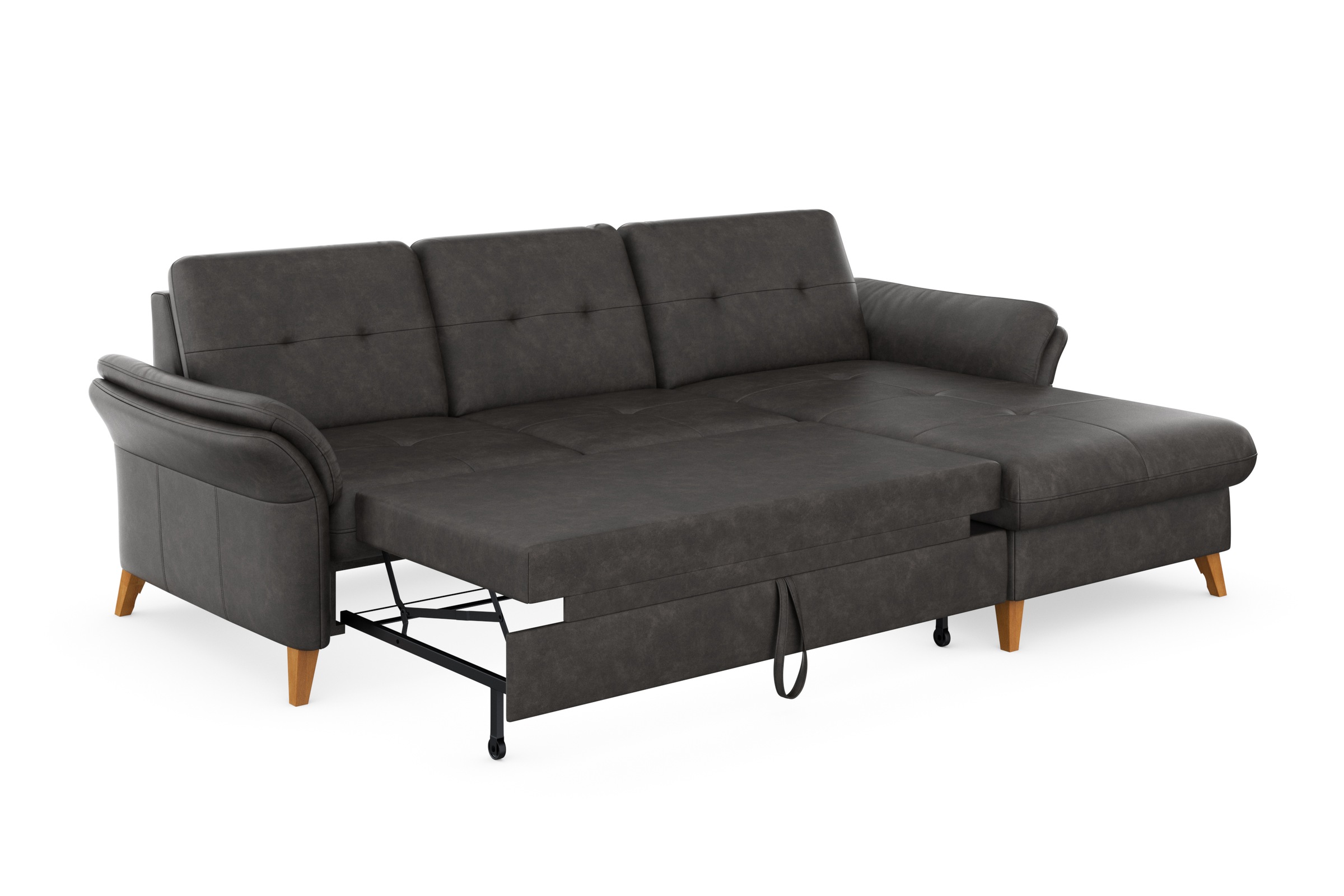 sit&more Ecksofa »Göteborg«, Sitztiefenverstellung und Federkern, wahlweise mit Bettfunktion