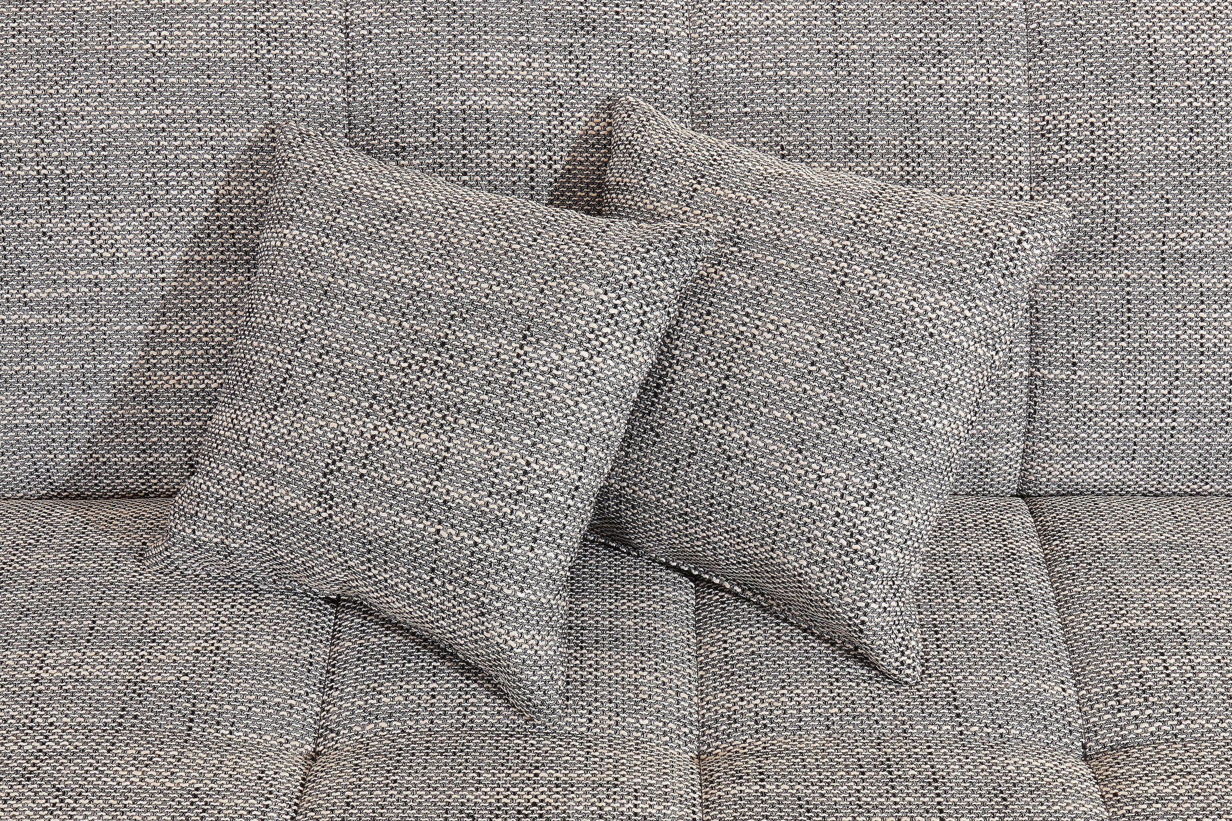 DOMO collection Ecksofa »Moric, L-Form, XXL-Sofa - Breite 300cm«, wahlweise mit Bettfunktion und Armteilverstellung, weiß-grau