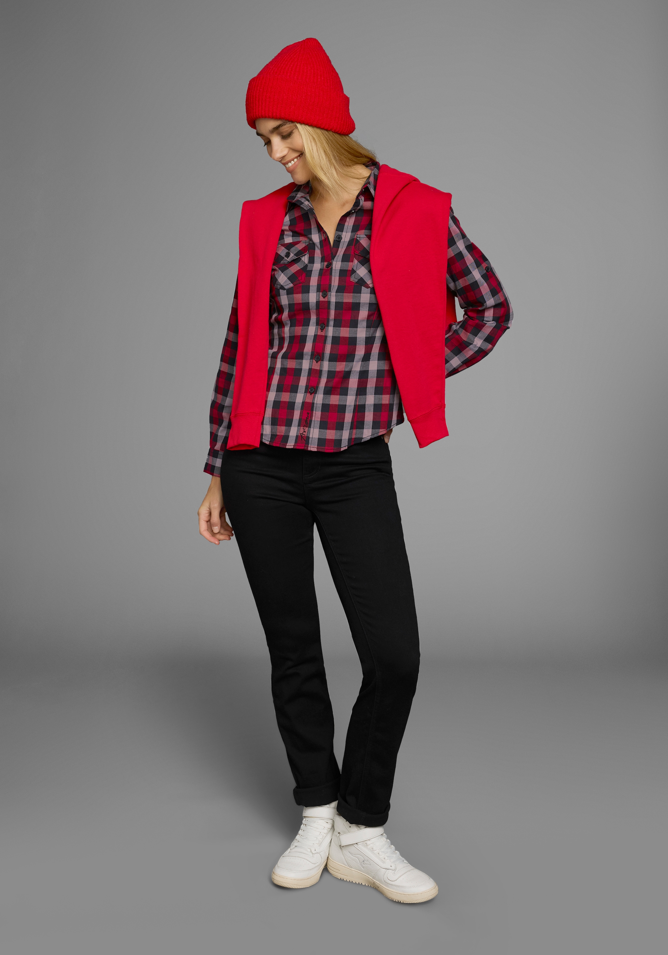 Arizona Karobluse, Lässiger-Holzfäller-Look