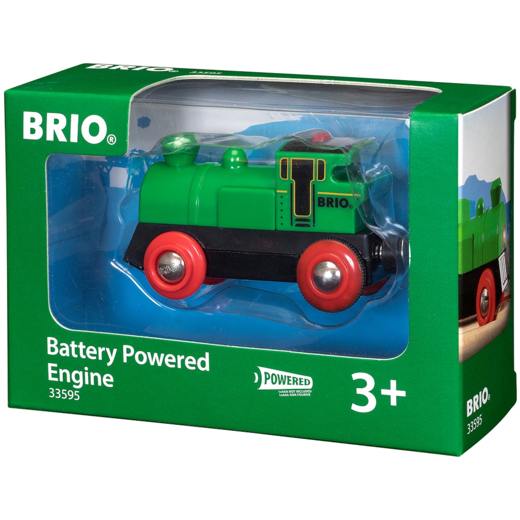 BRIO® Spielzeug-Eisenbahn »BRIO® WORLD, Speedy Green Batterielok«