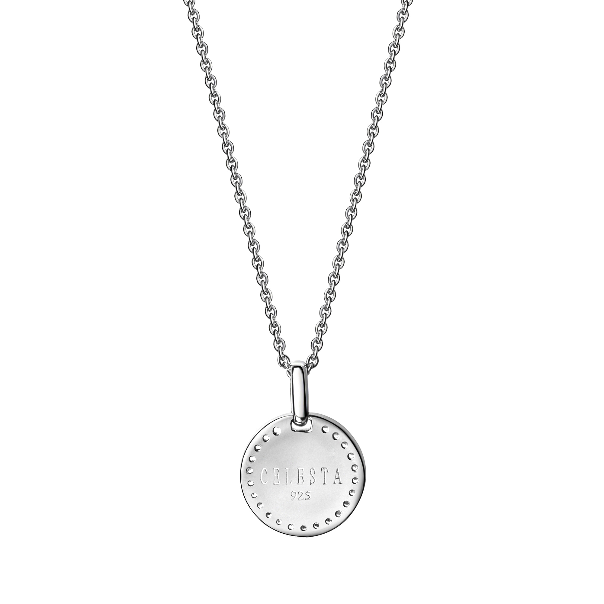 CELESTA Kette mit Anhänger »Silber 925 rhodiniert 36/40cm lang mit Engel-Motiv«