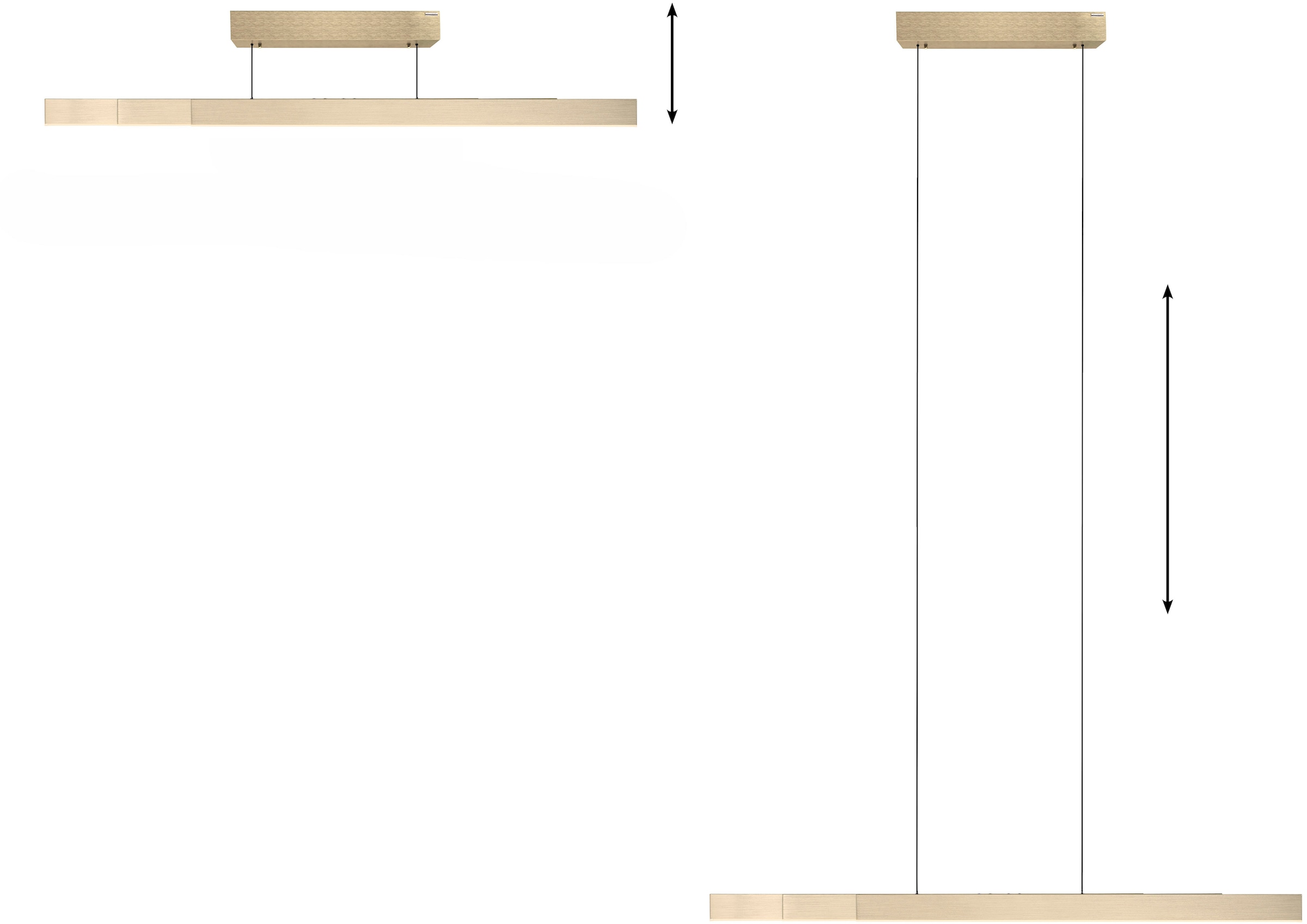 Neuhaus PURE LED Pendelleuchte »PURE Moto-Rise« LED-Board 1 Stk. warmweiß - kaltweiß e-LIFT® Funktion, e-SLIDE® Funktion, Fernbedienung
