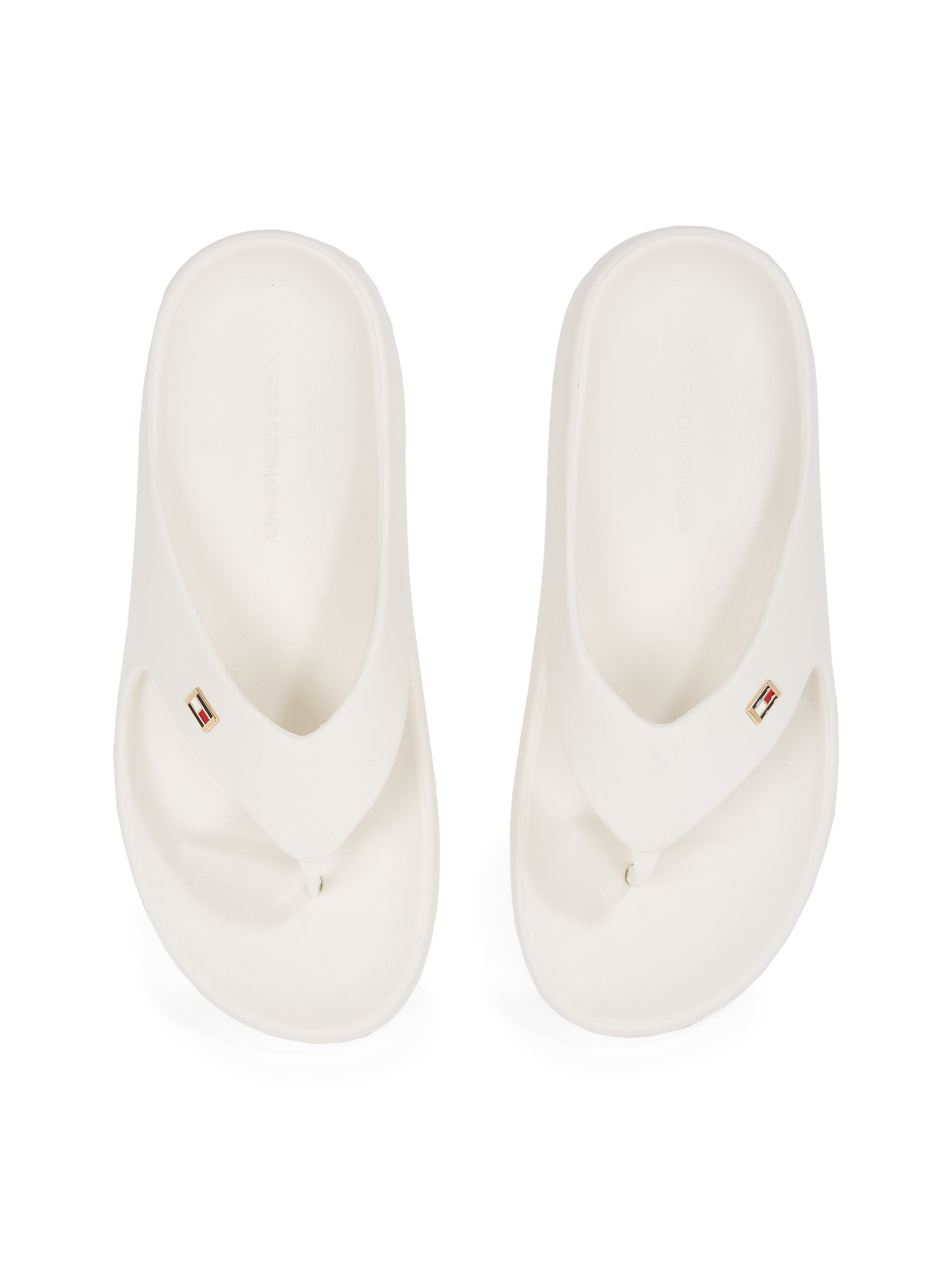 Tommy Hilfiger Zehentrenner »TH COMFORT BEACH SANDAL«, Dianette, Sommerschuh, Bequemschuh mit kleiner Logostickerei