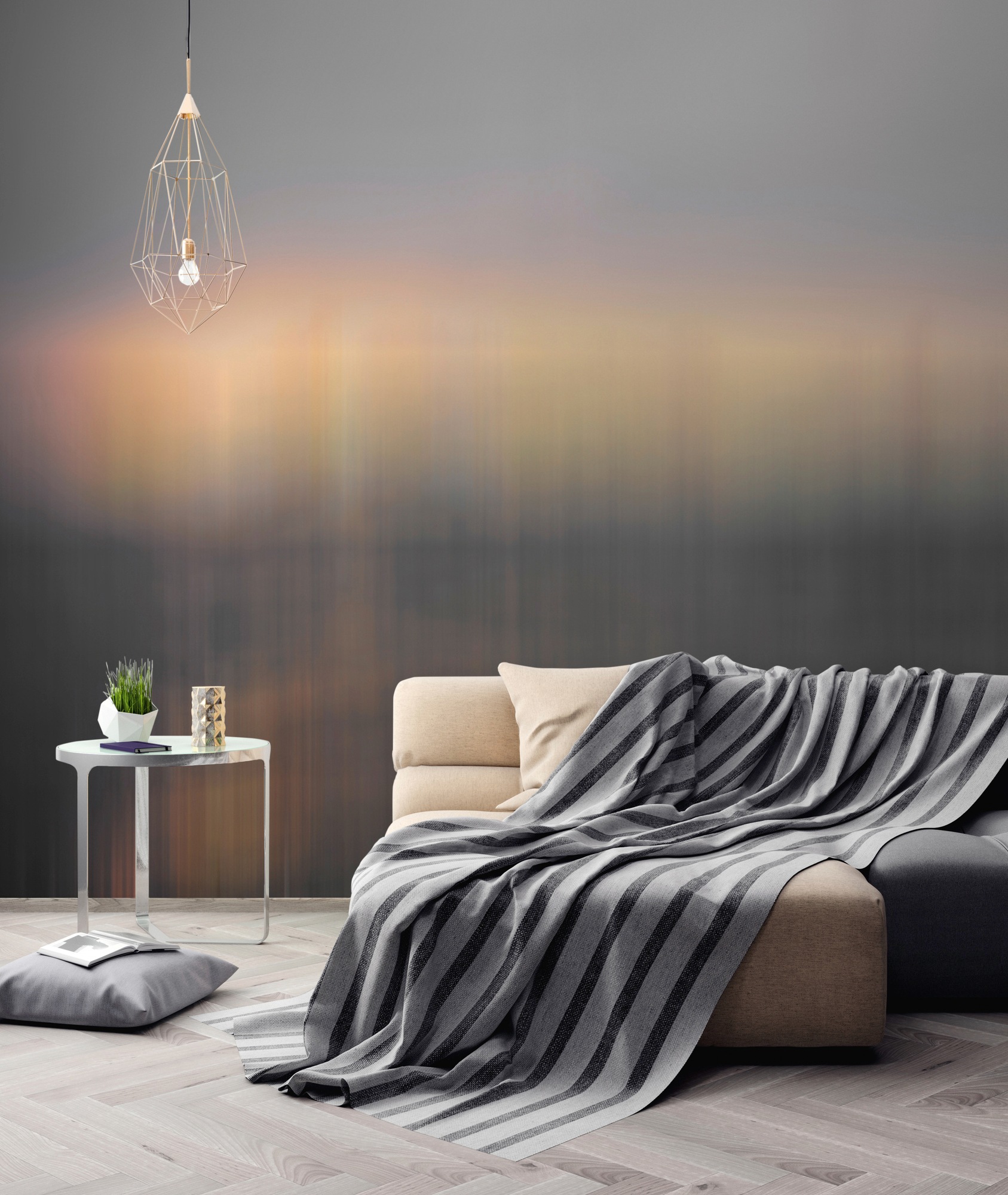 Architects Paper Fototapete »Atelier 47 Diffused Sundown 3«, abstrakt, Vlies, Wand, Schräge, Decke