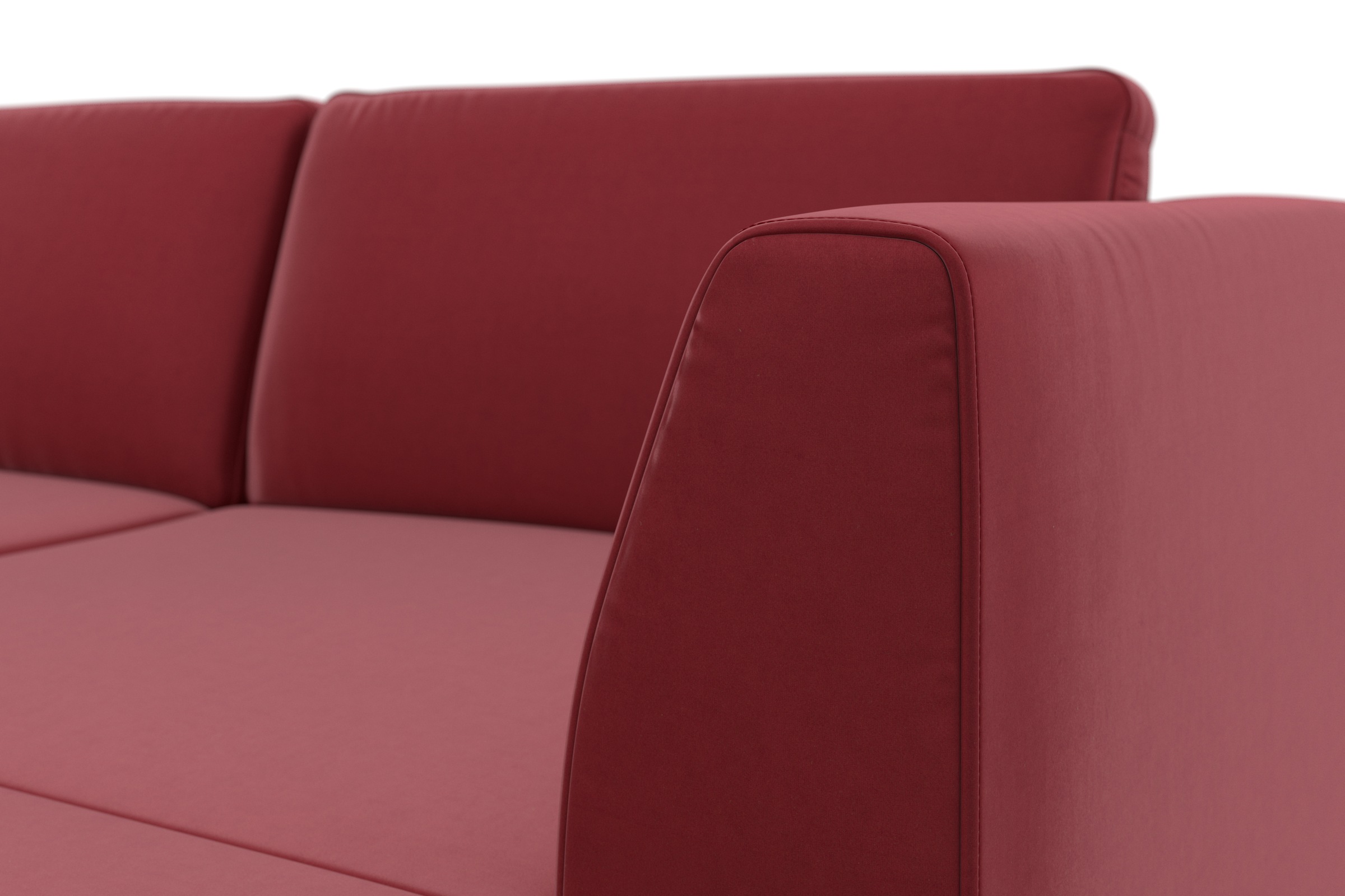 sit&more Wohnlandschaft »Olsen U-Form«, inklusive Sitztiefenverstellung, wahlweise mit Bettfunktion, 15cm hoch