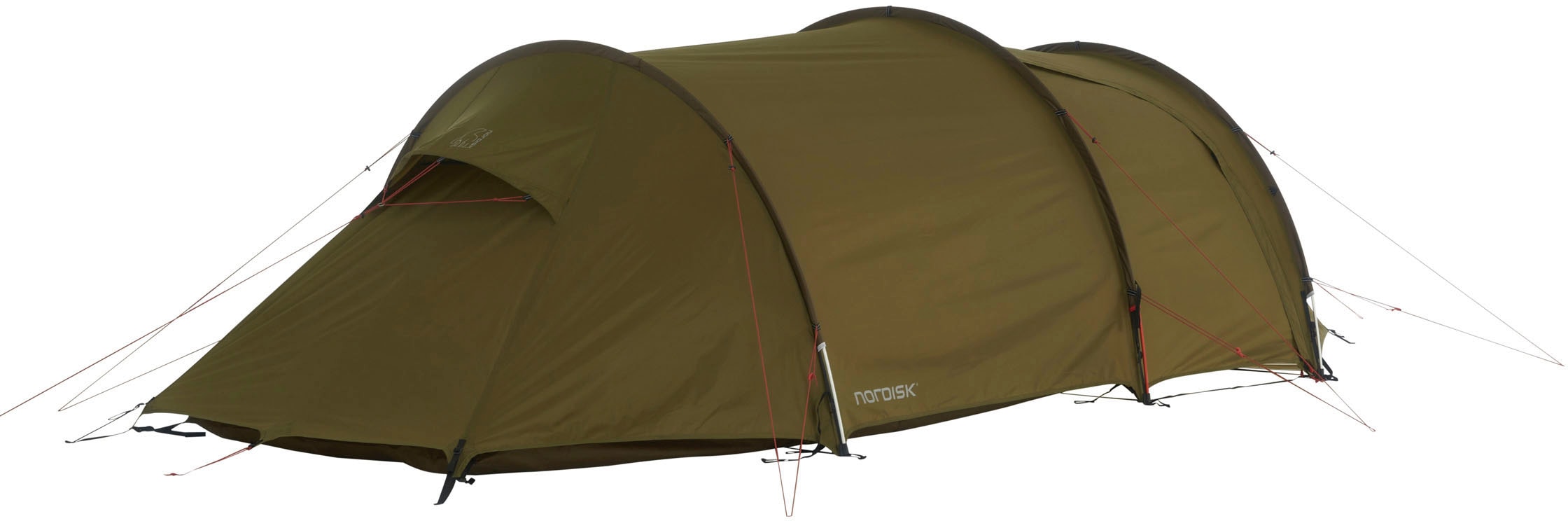 Nordisk Tunnelzelt »Oppland 3 (2.0) PU Tent Dark Olive«, 3 Personen, (Packung, 1 tlg.)