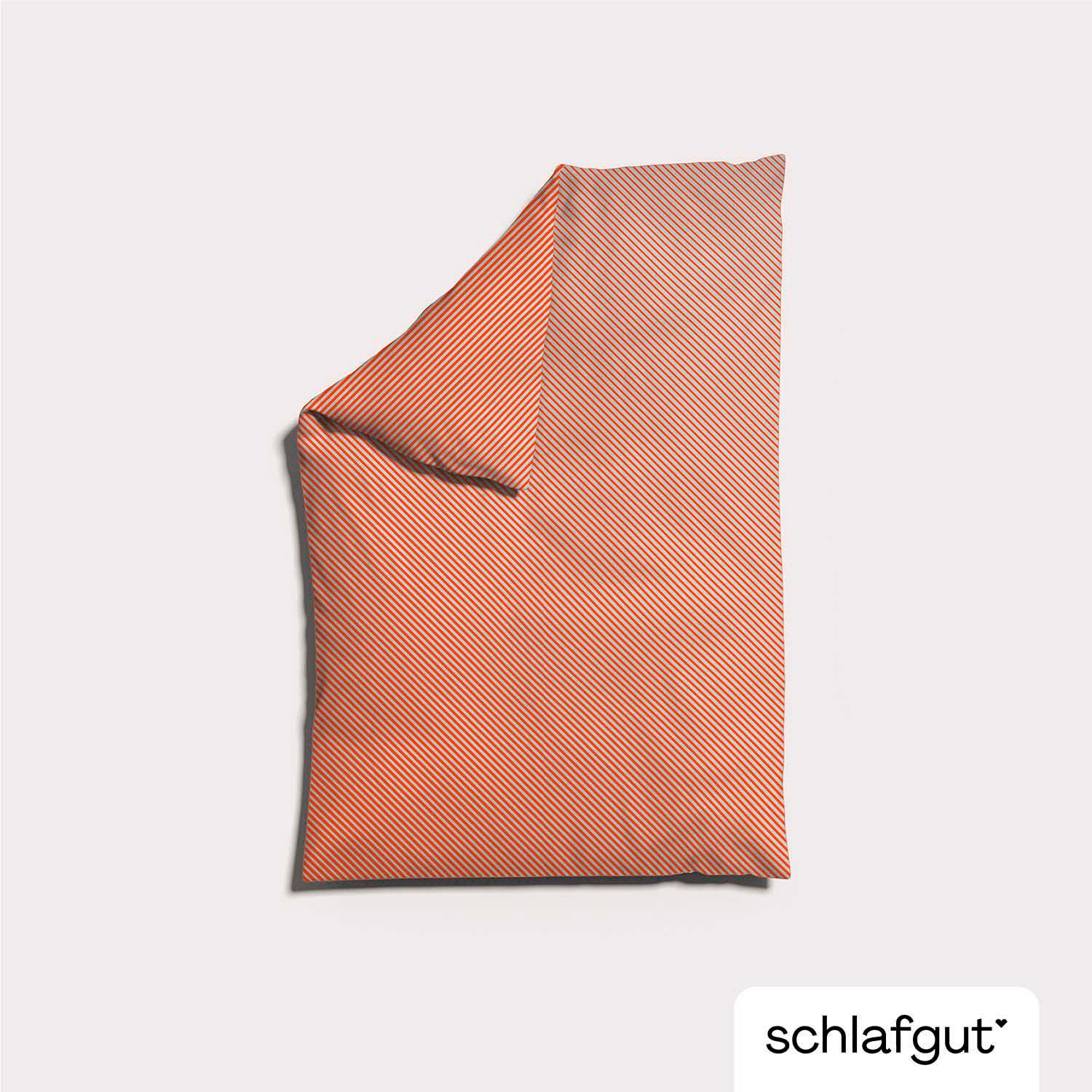 Schlafgut Bettbezug »Woven Satin Fade mit feinen Streifen«, (1 St.), mit Farbverlauf, Mix & Match: passender Kissenbezug erhältlich