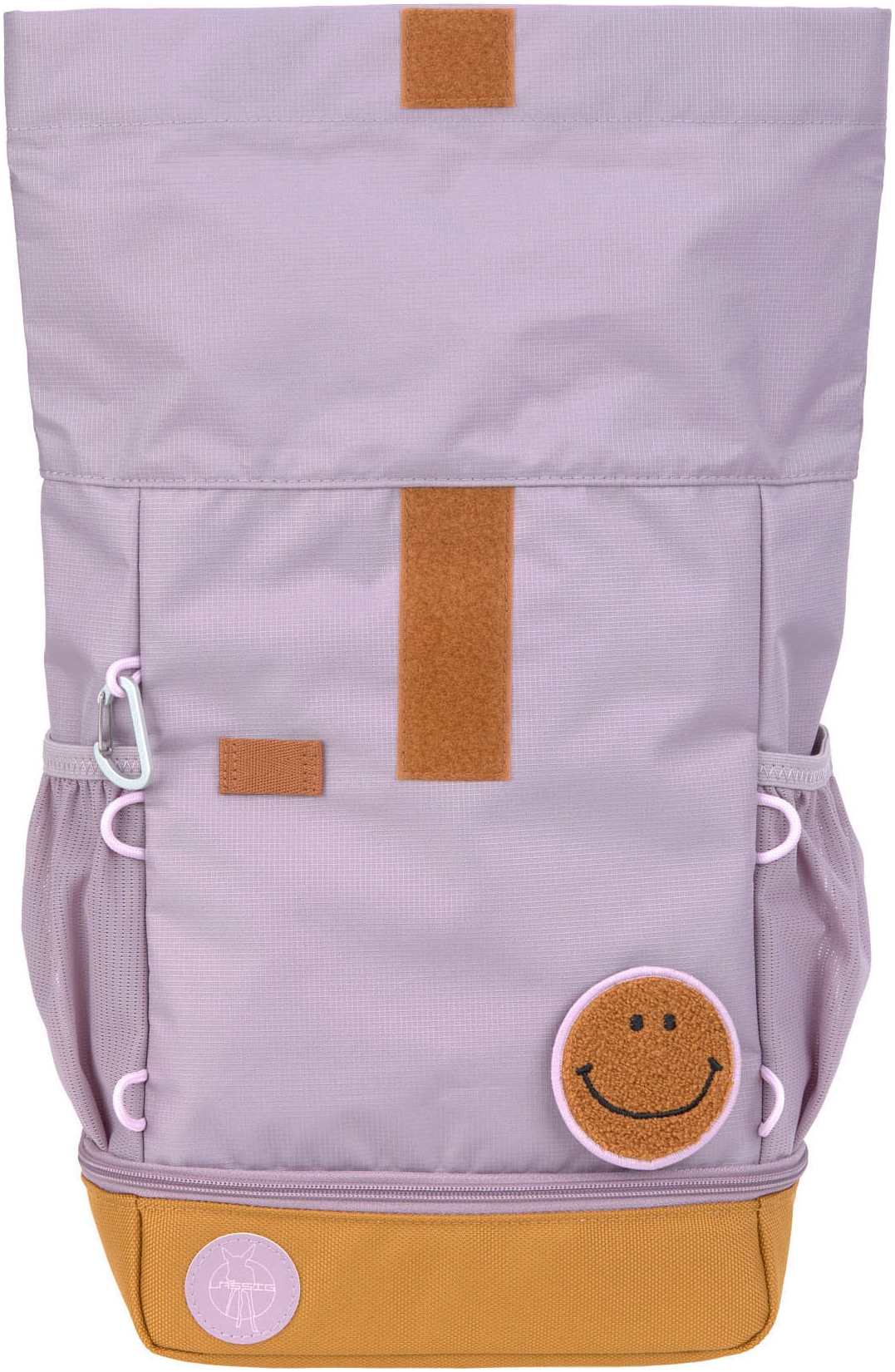 LÄSSIG Kinderrucksack »Little Gang, Mini Rolltop Backpack, lilac« Reflektoren aus recycelten PET-Flaschen