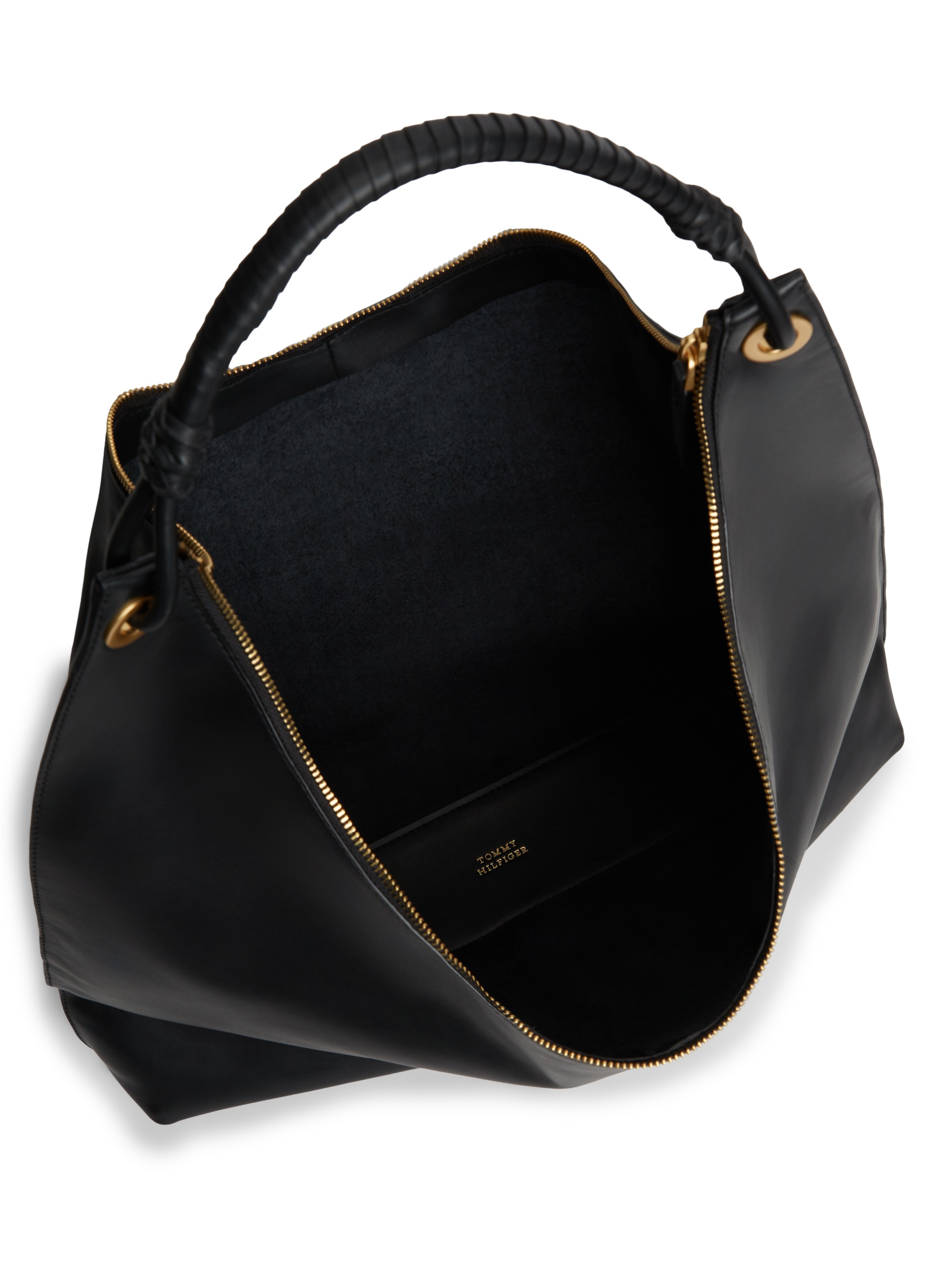 Tommy Hilfiger Hobo »TH STATEMENT LEATHER HOBO« , Damen Umhängetasche, Schultertasche, Handtasche mit Logoschriftzug