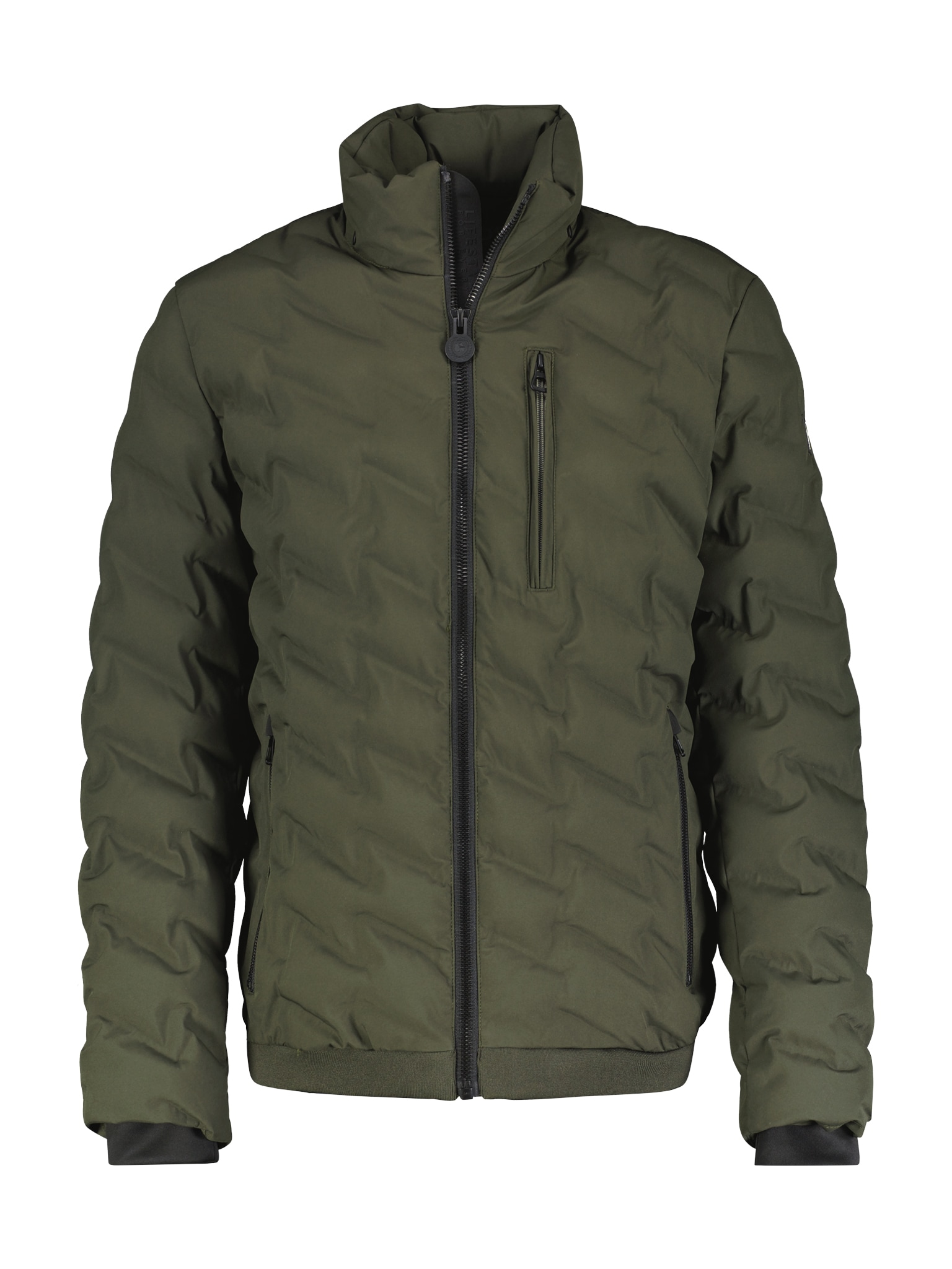 LERROS Winterjacke, mit Kapuze, mit Markenschriftzug am Bund