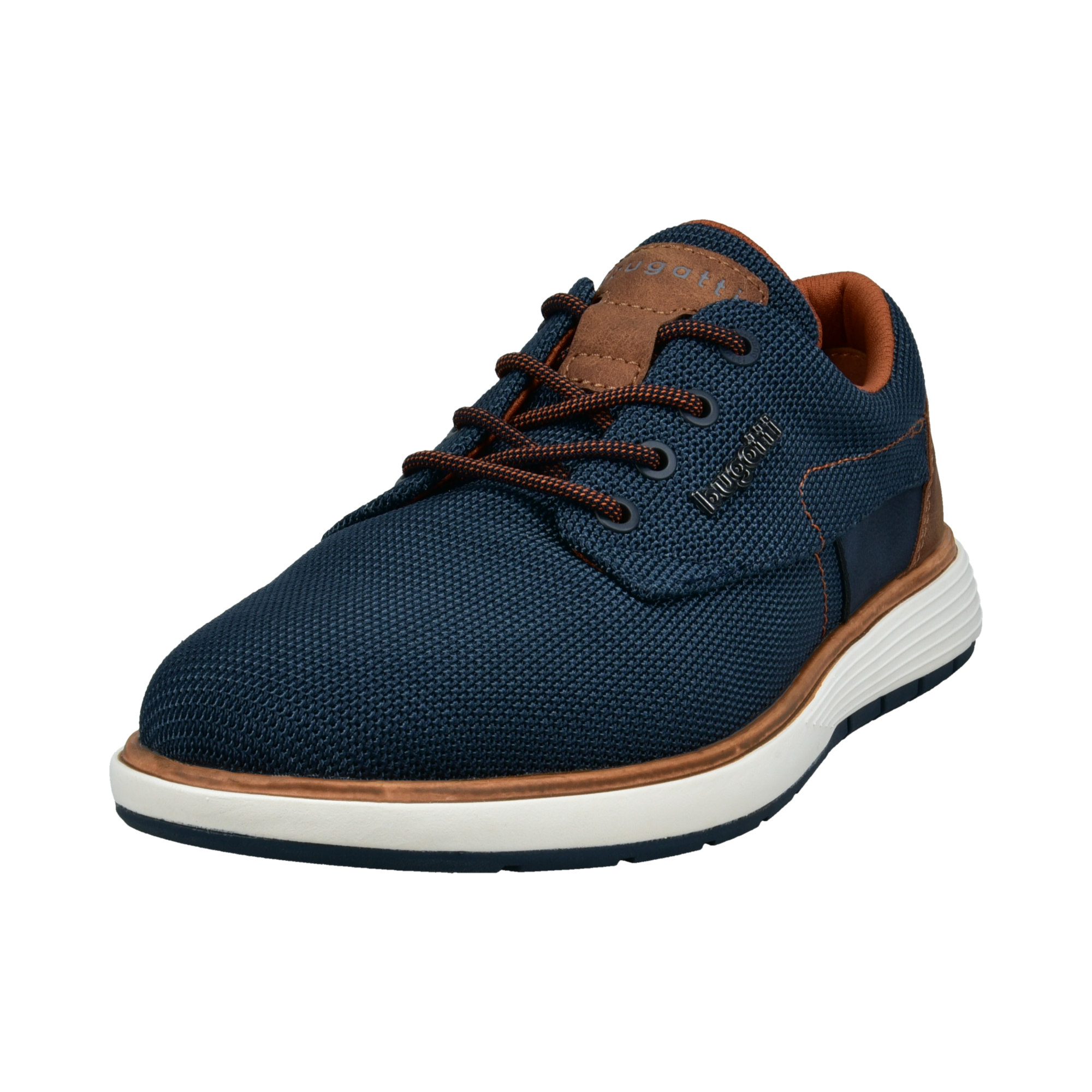 bugatti Schnürschuh  Schnürschuh, Halbschuh mit Kontrastbesatz an der Ferse