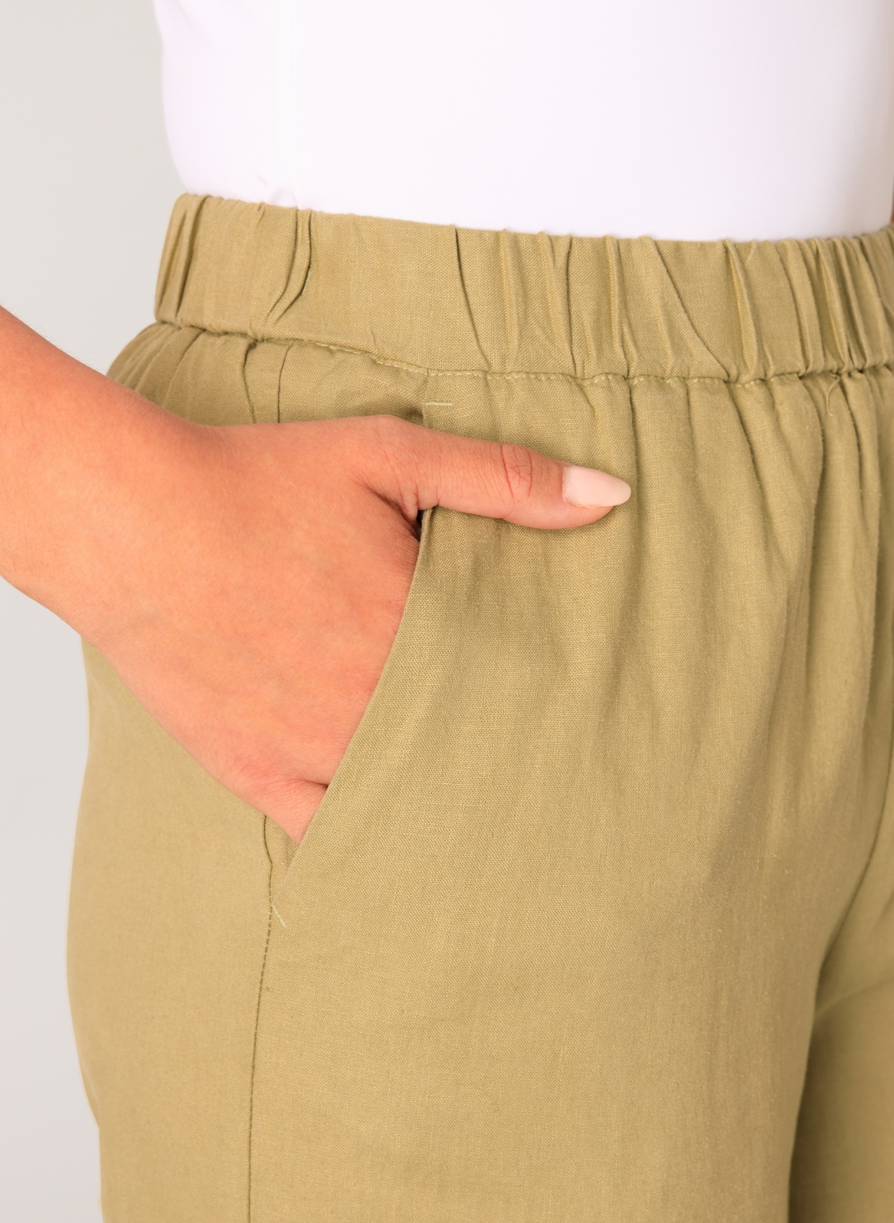 Base Level Leinenhose »Yul«, mit elastischem Bund