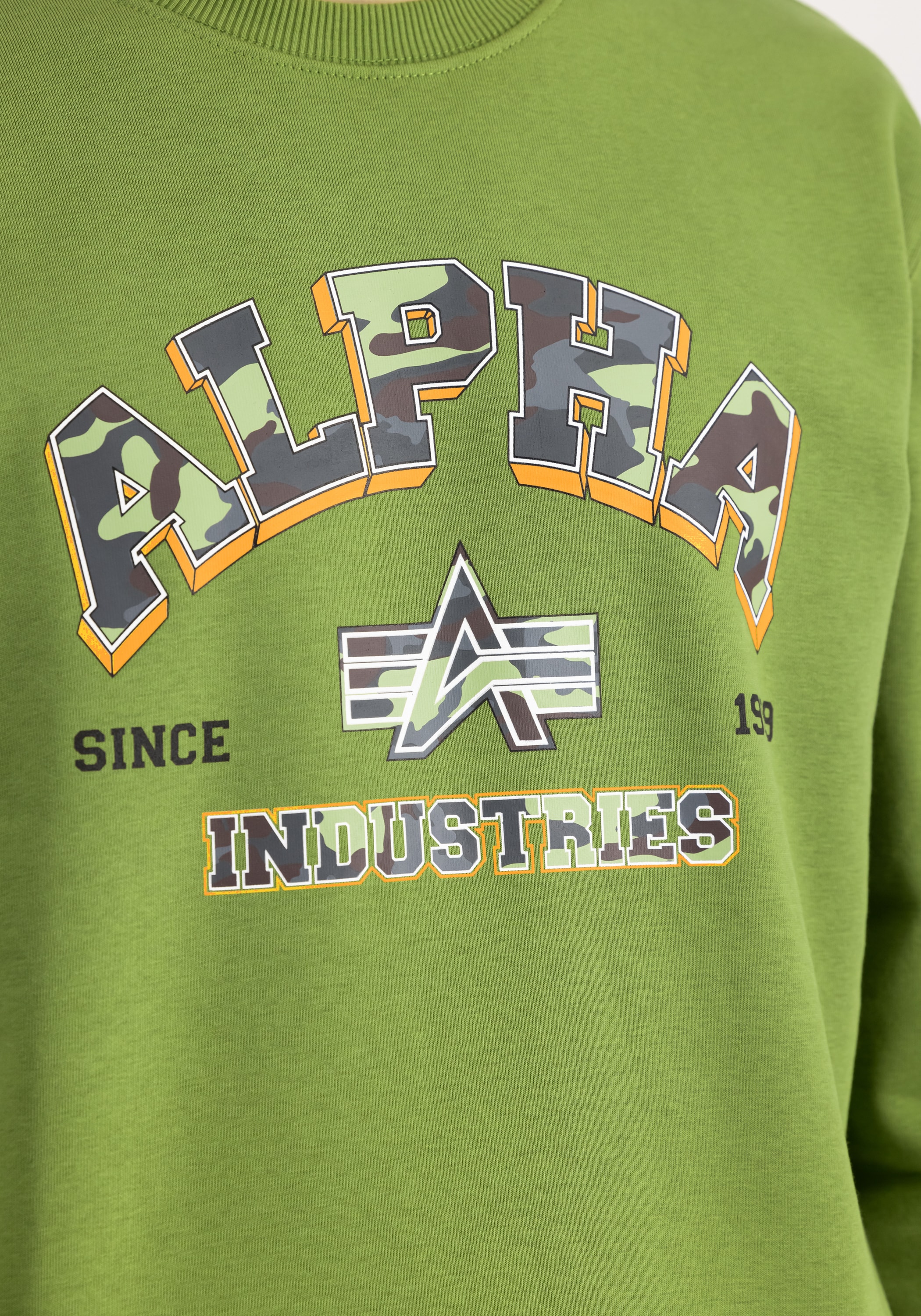 Alpha Industries Sweater »Alpha Industries Men - Sweatshirts College Camo Sweater«