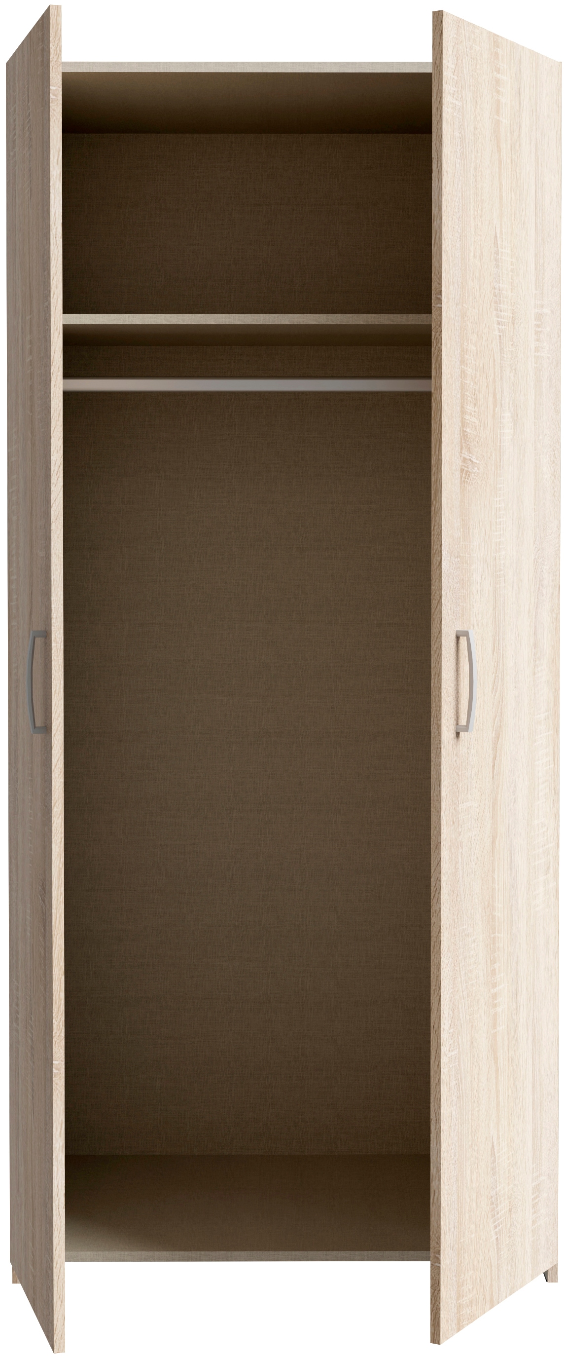 FORTE Drehtürenschrank 2 Dekore, Mehrzweckschrank, Einlegeböden optional