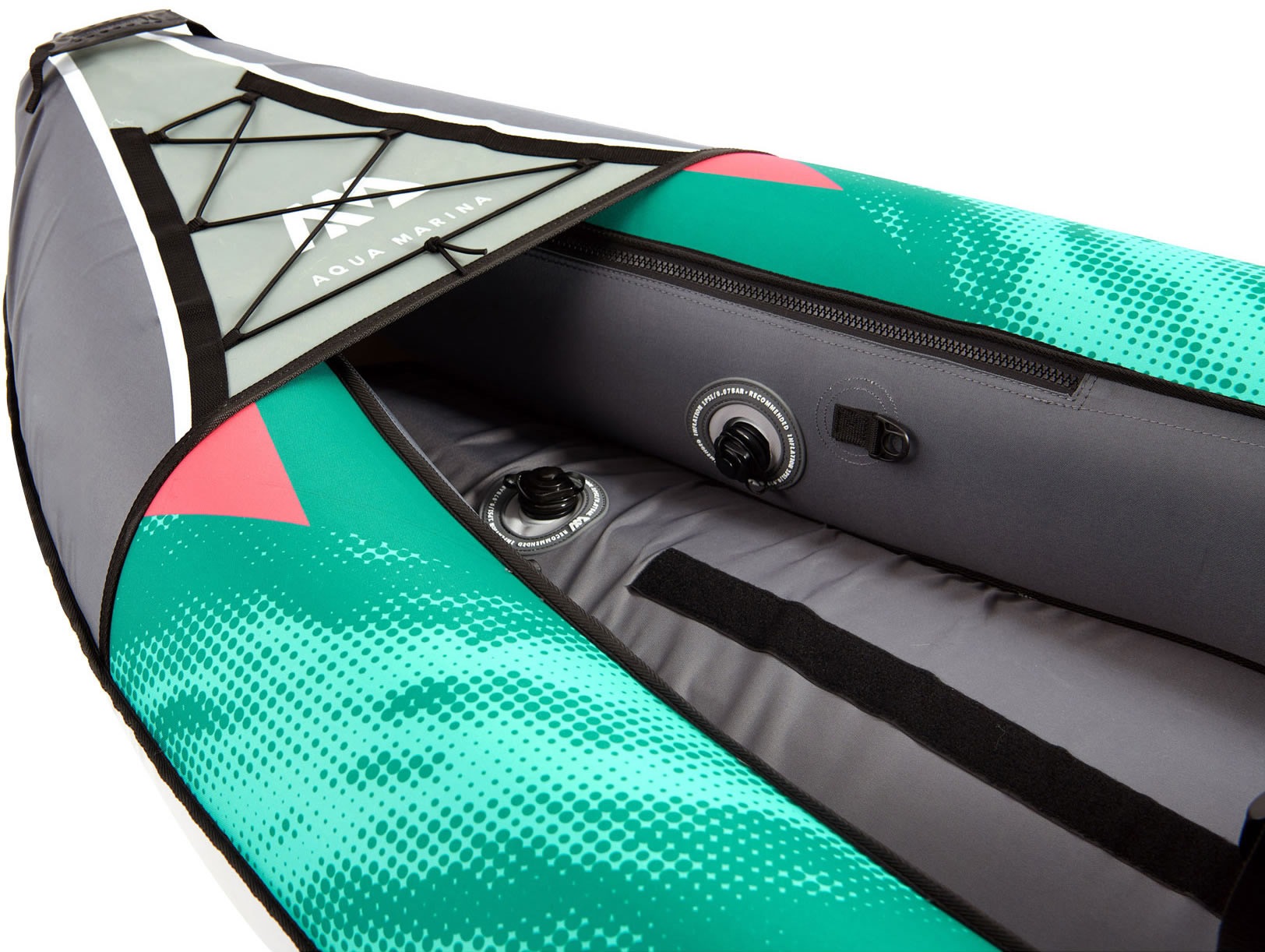 Aqua Marina Schlauchboot, (Set, 9 St., mit 2 Paddeln und Luftpumpe), Komplett Set mit Tragerucksack und Fußpumpe