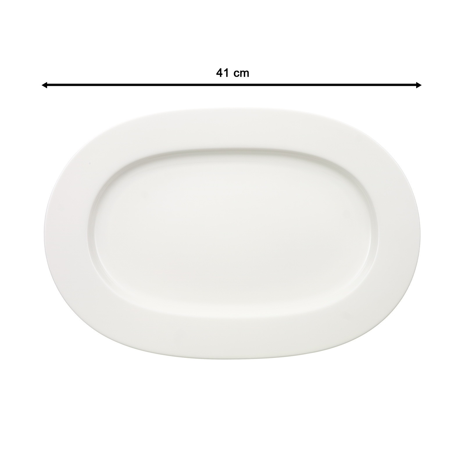 Villeroy & Boch Servierplatte »Servierplatte oval Royal 41 cm weiß« günstig online kaufen