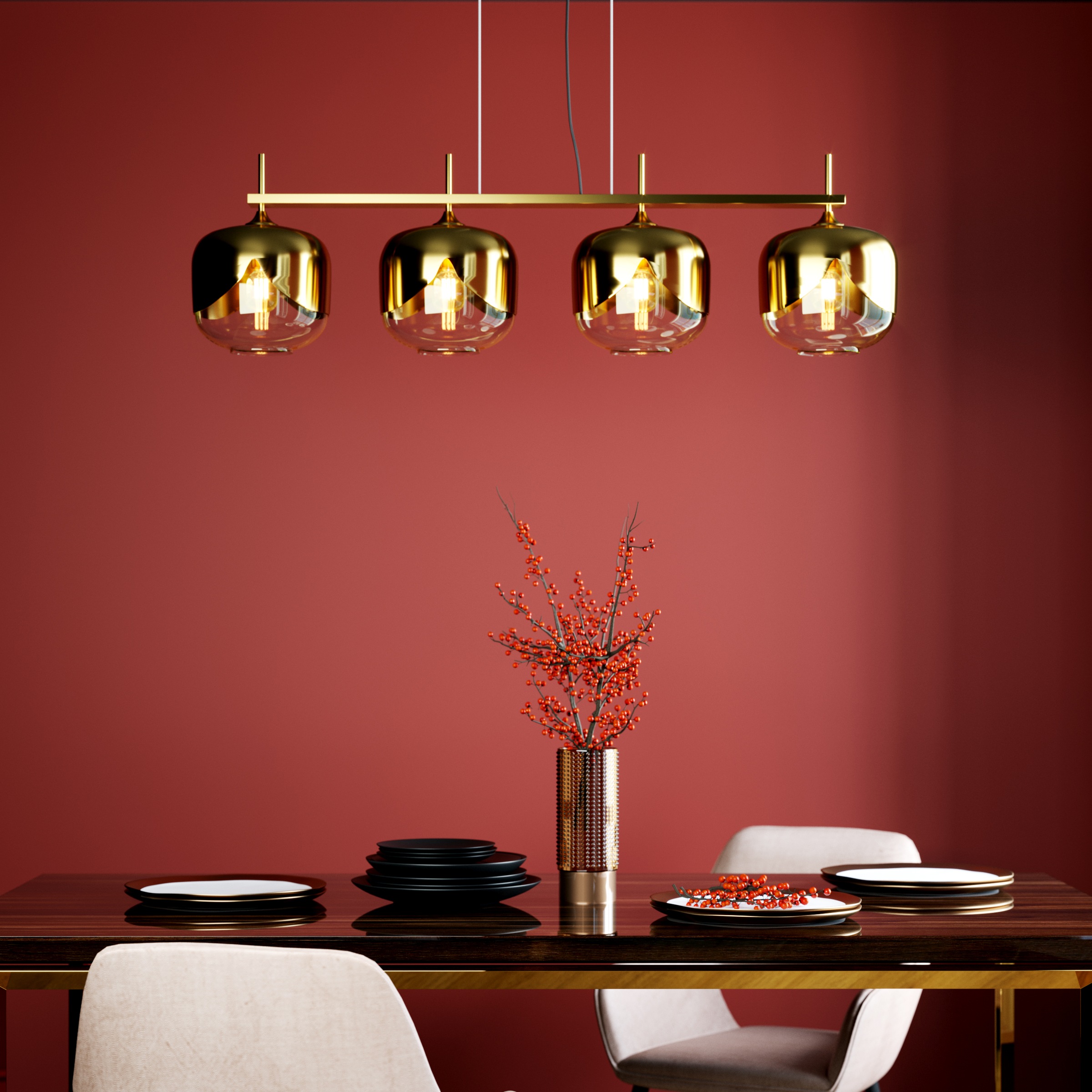 Kare Design Dekovase »Barfly« Berry oder Dark Green