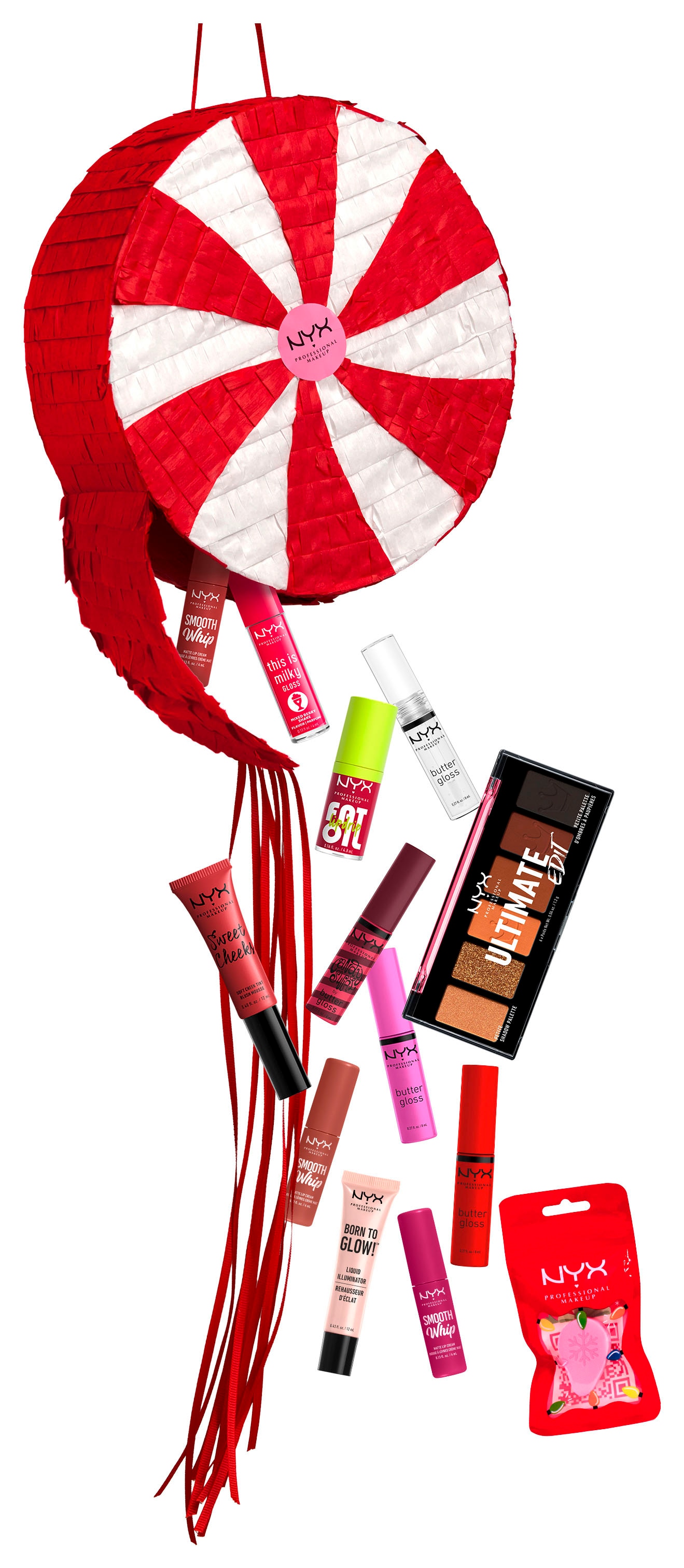 NYX Schmink-Set »NYX Professional Makeup Pull to Sleigh Surprise Makeup Box«, (Set, 14 tlg.)