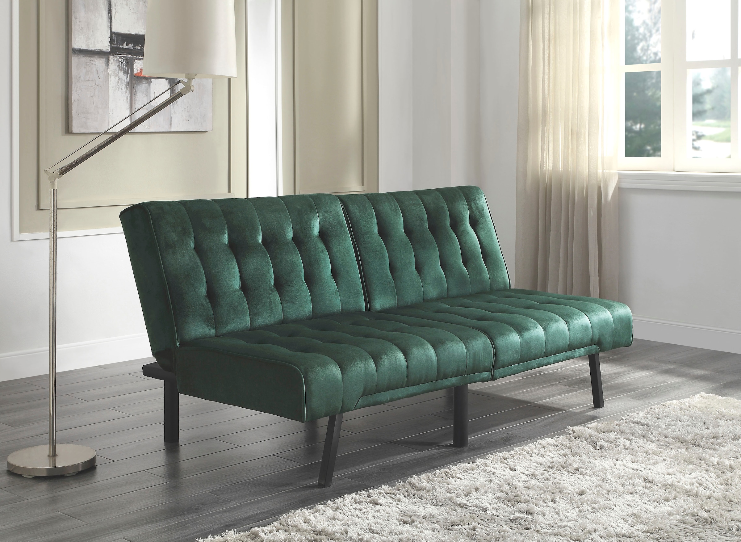 ATLANTIC home collection 2-Sitzer »Pierre«, Schlafsofa, mit 3-stufiger Rasterfunktion, mit Wellenunterfederung