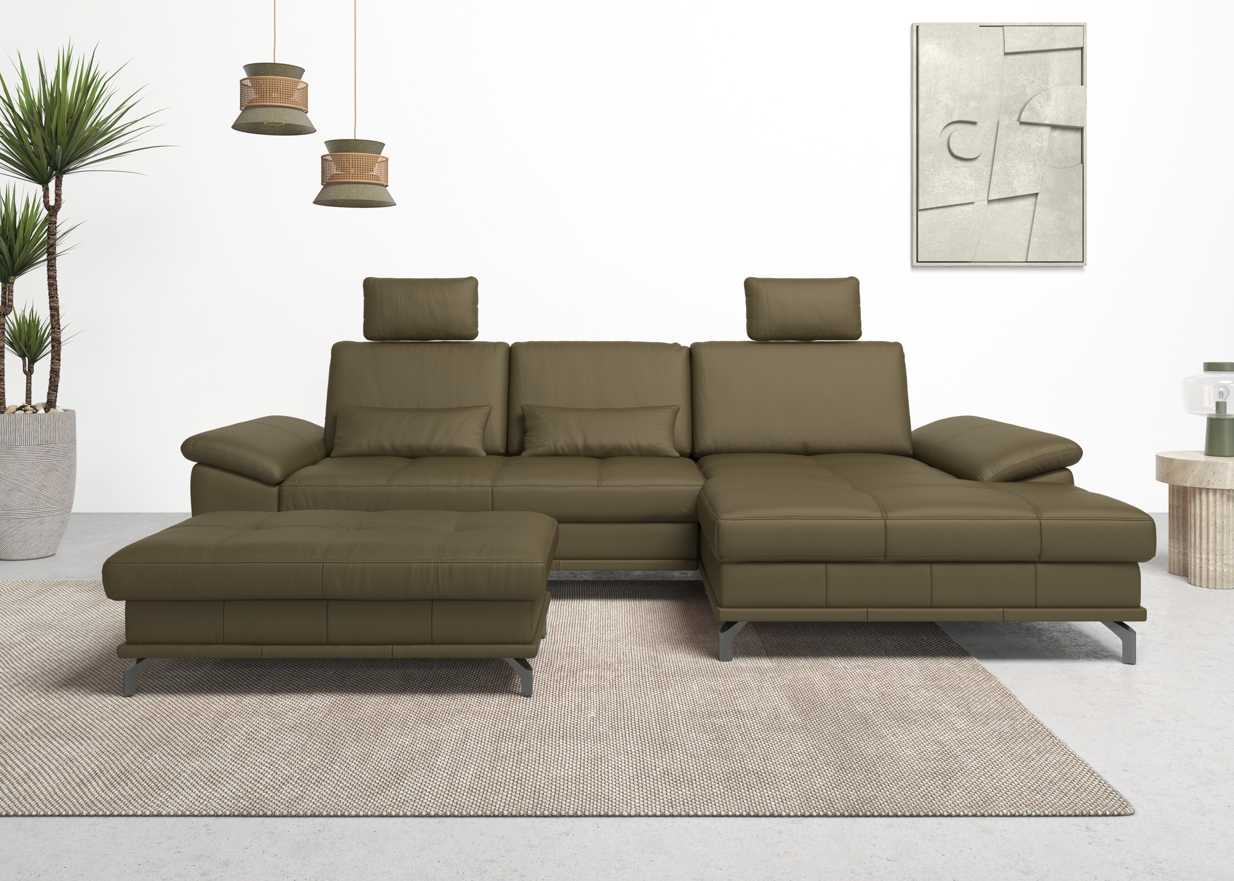 OTTO home Ecksofa "Costello L-Form, B: 301 cm mit Sitztiefen-, Armteilverst günstig online kaufen