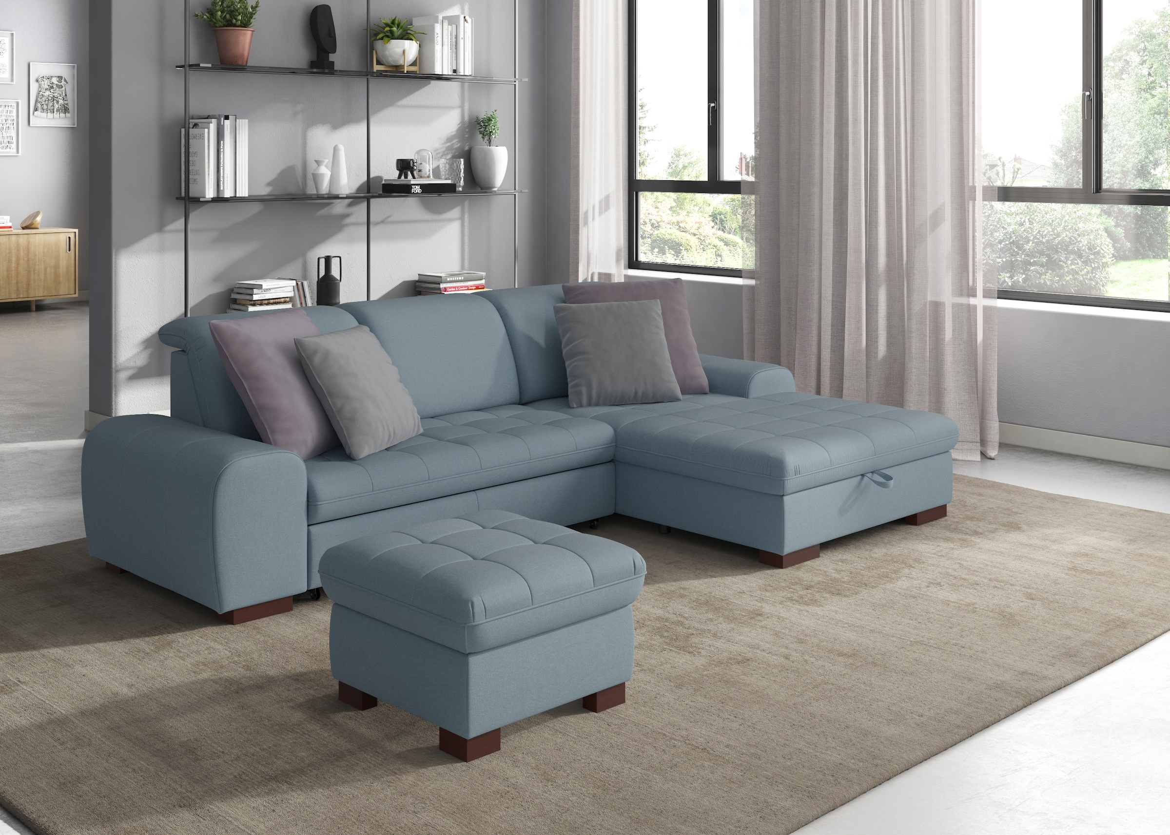 sit&more Ecksofa Luxor L-Form, wahlweise mit Bettfunktion, Bettkasten und K günstig online kaufen