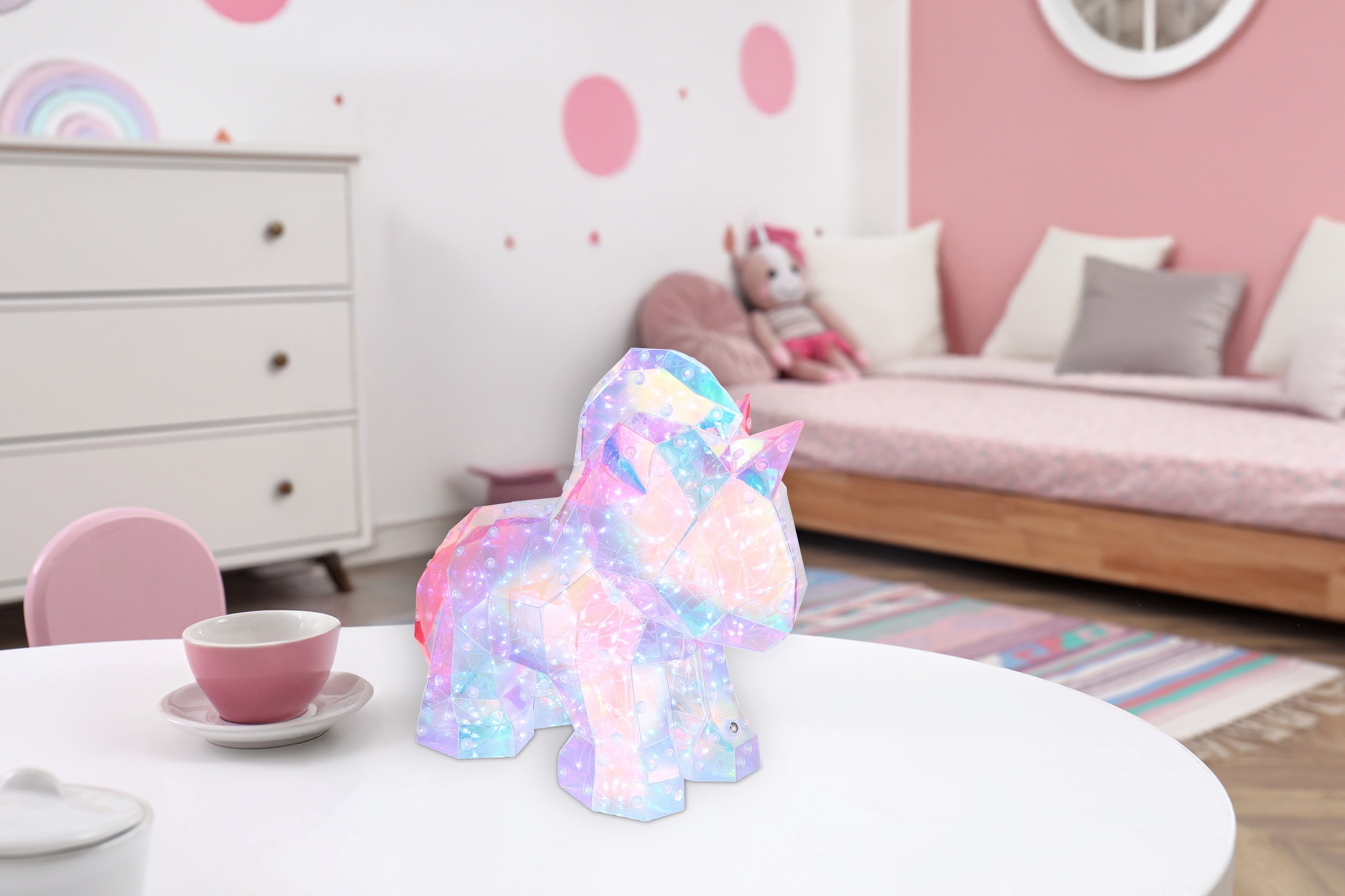 GLOBO LIGHTING Tischleuchte »BRONDAR« LED-Modul 1 Stk. Kaltweiß Tischlampe günstig online kaufen