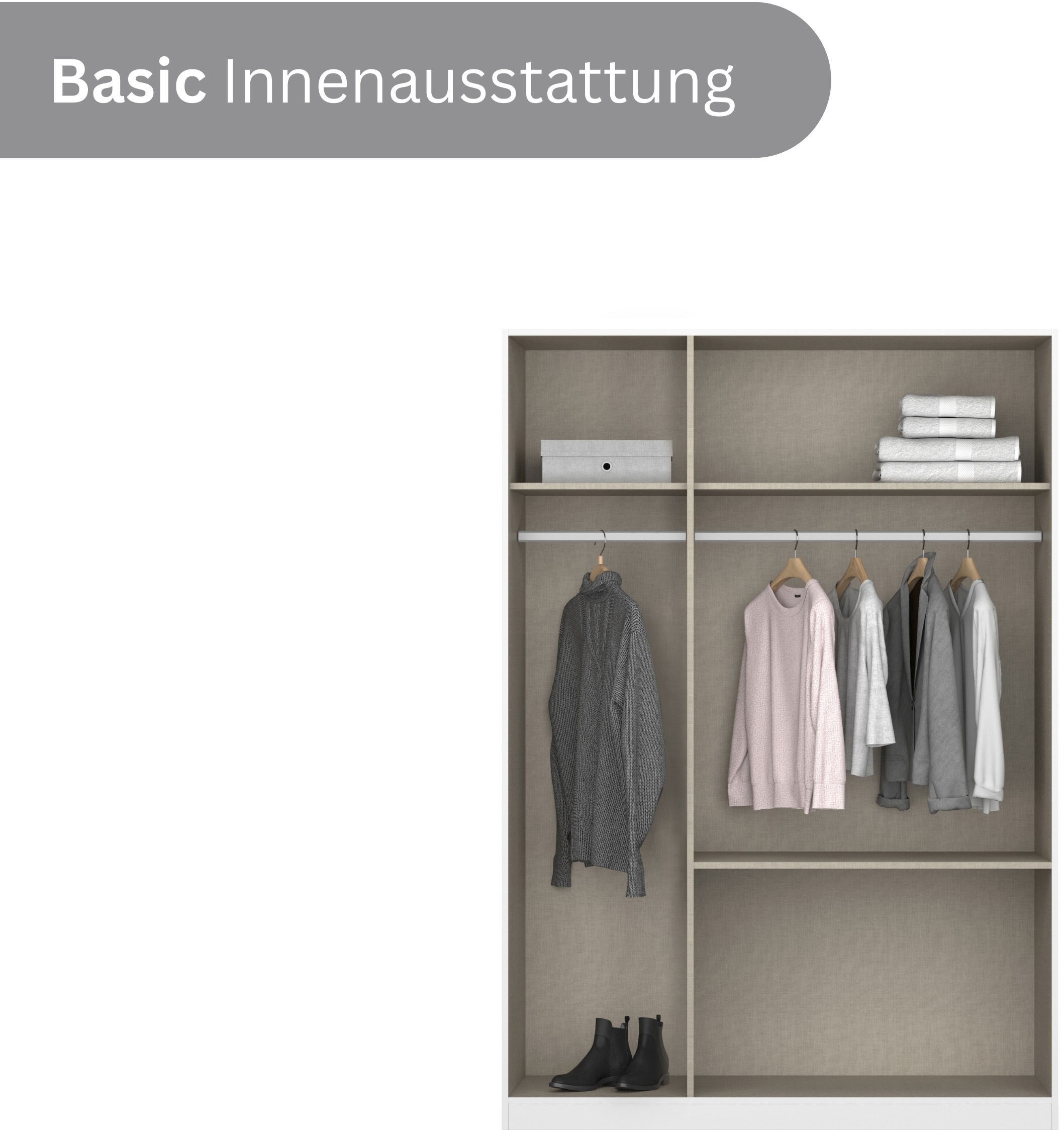 rauch Jugendzimmer-Set »Komplettzimmer Schlafzimmer-Set (5-St.) Jugendzimmer-Set JOEL« Set, 5 Stk. tlg. Bett 2 Breiten,Nachttisch,Tisch,Rollcontainer,Schrank MADE IN GERMANY