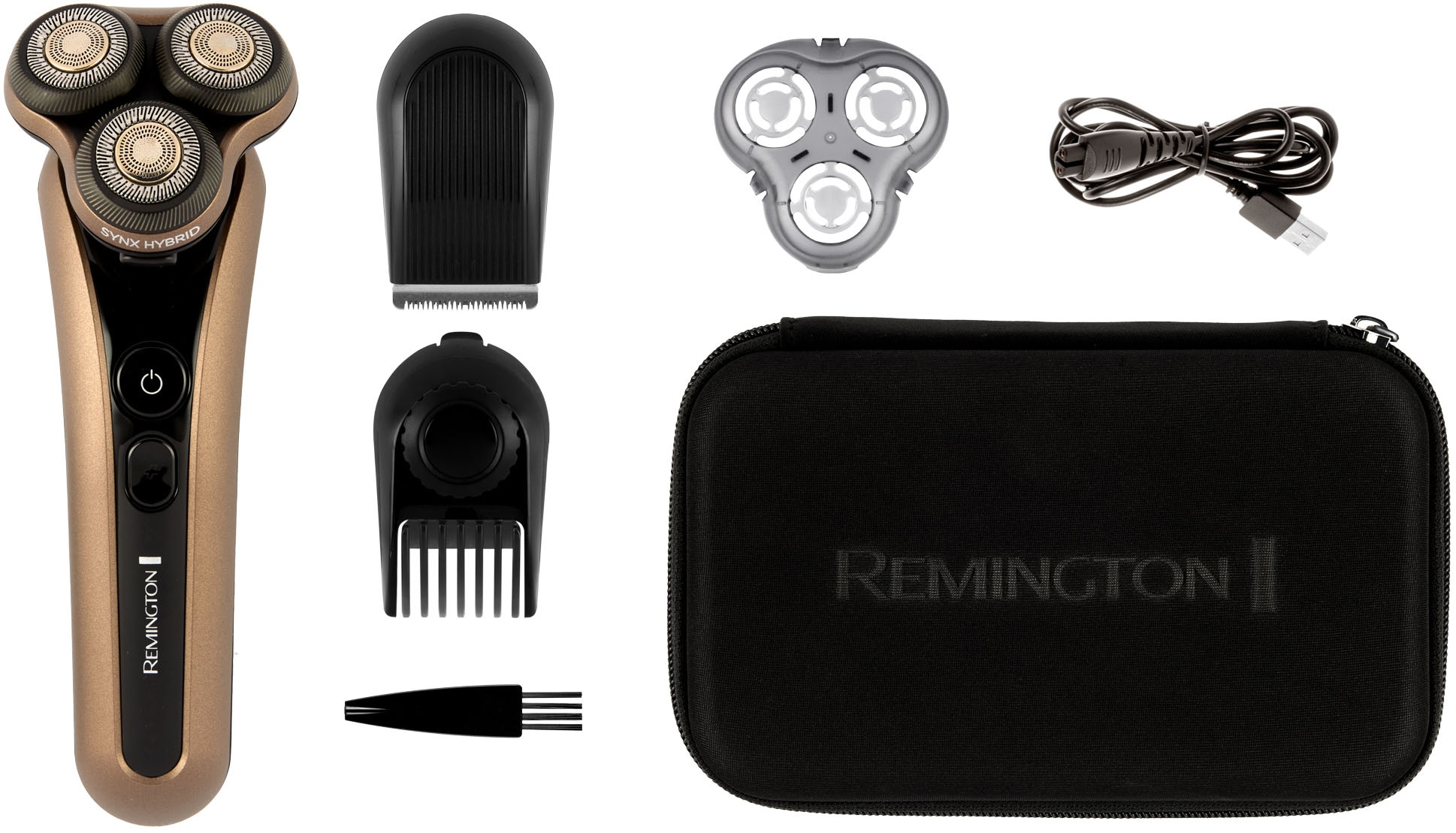 Remington Elektrorasierer »XR1795«, 1 St. Aufsätze, integrierter Präzisionstrimmer, Nass-& Trockenrasur, 360°PivotBallDrehgelenk, SynXSchneidsystem